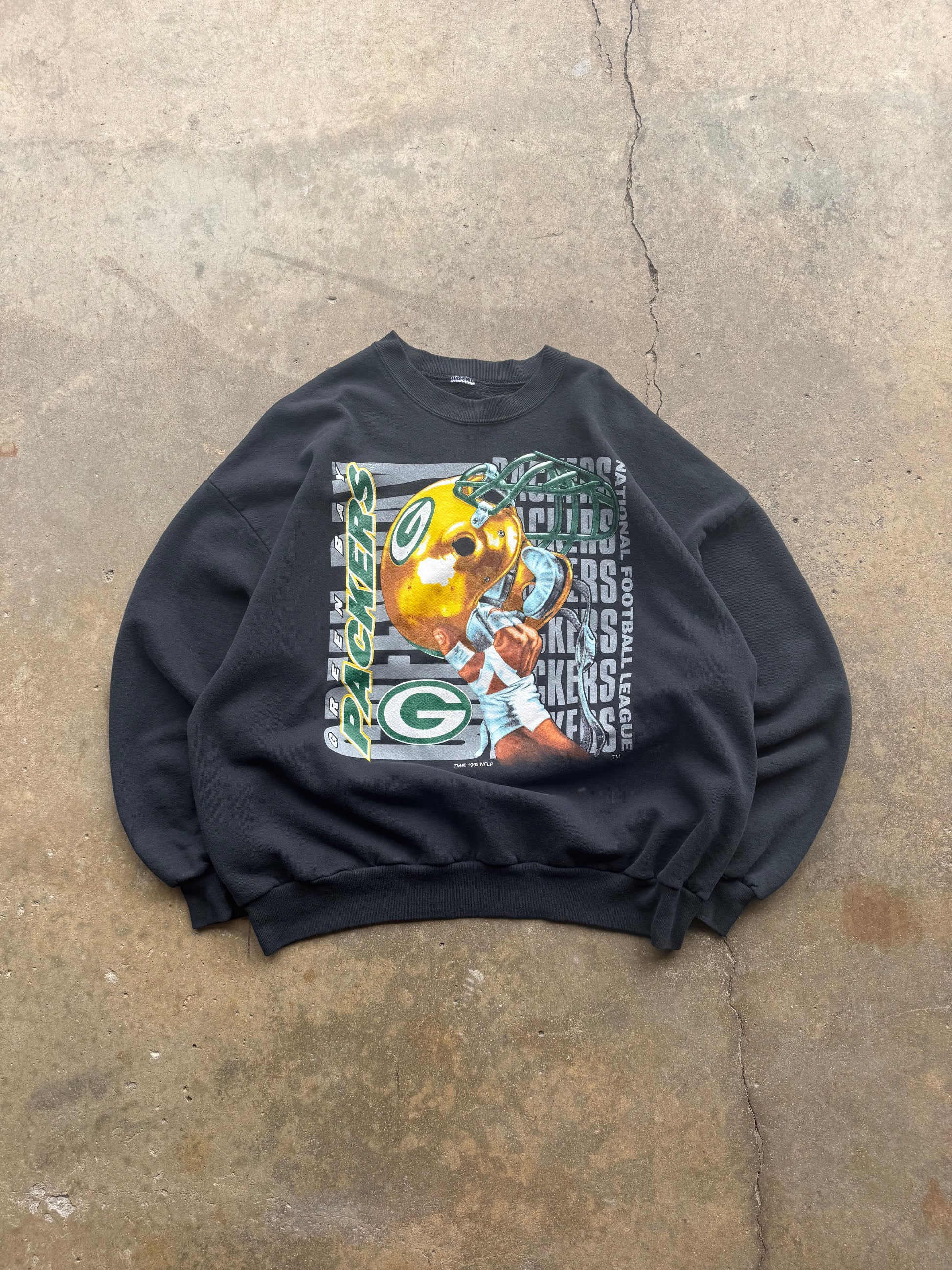 (XL) 90s Green Bay Packers Graphic Crewneck