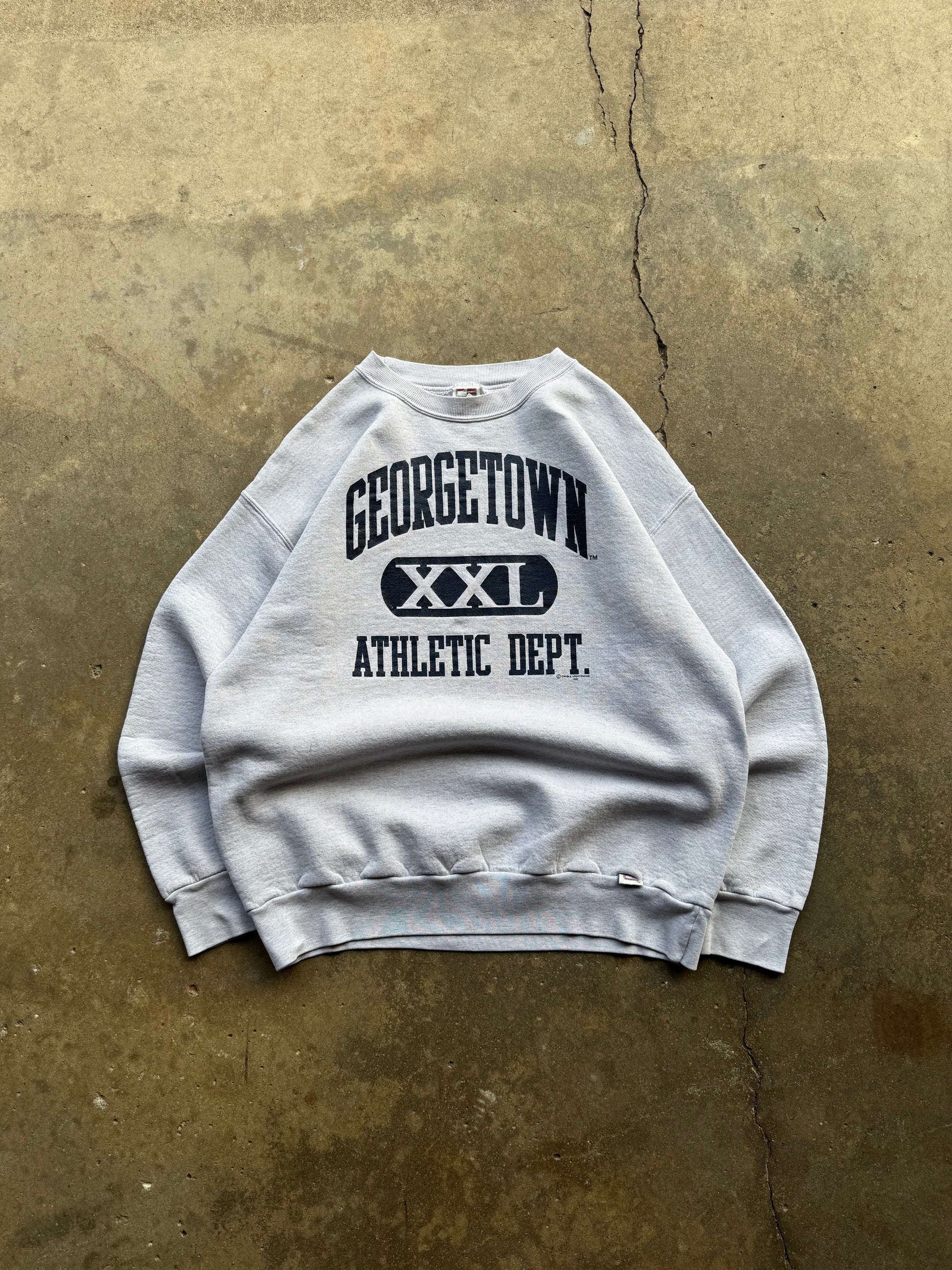(XL) 90s Georgetown XXL Athletic Dept. Crewneck