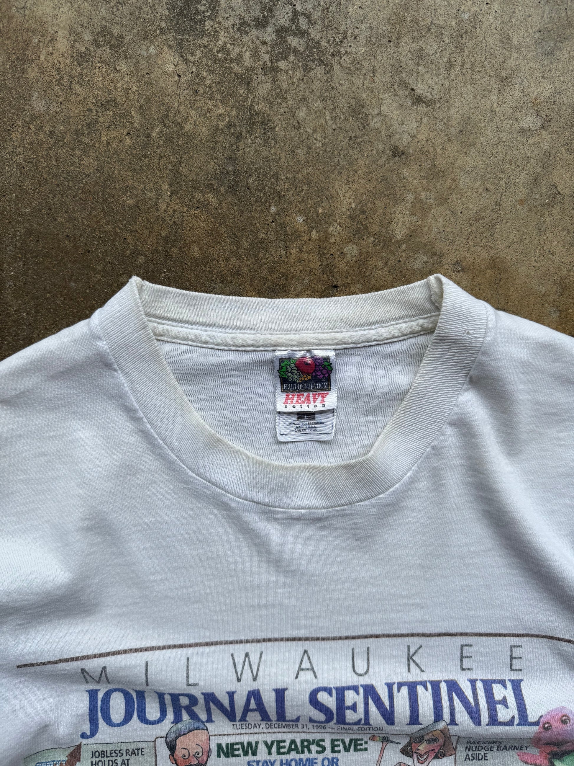 (L) 90s Brett Favre MVP Newspaper Tee