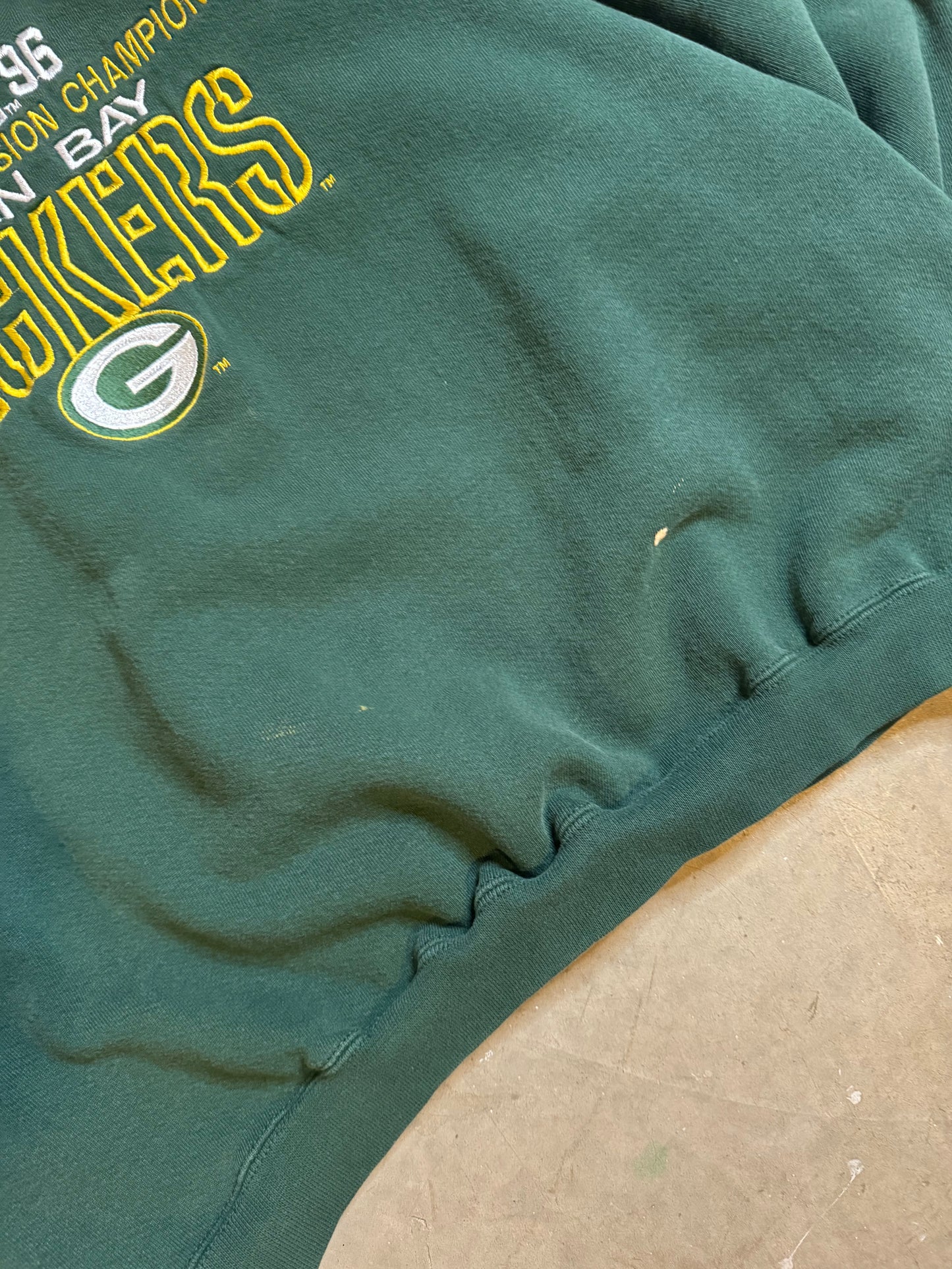 XL - Vintage Logo 7 Green Bay Packers Crewneck