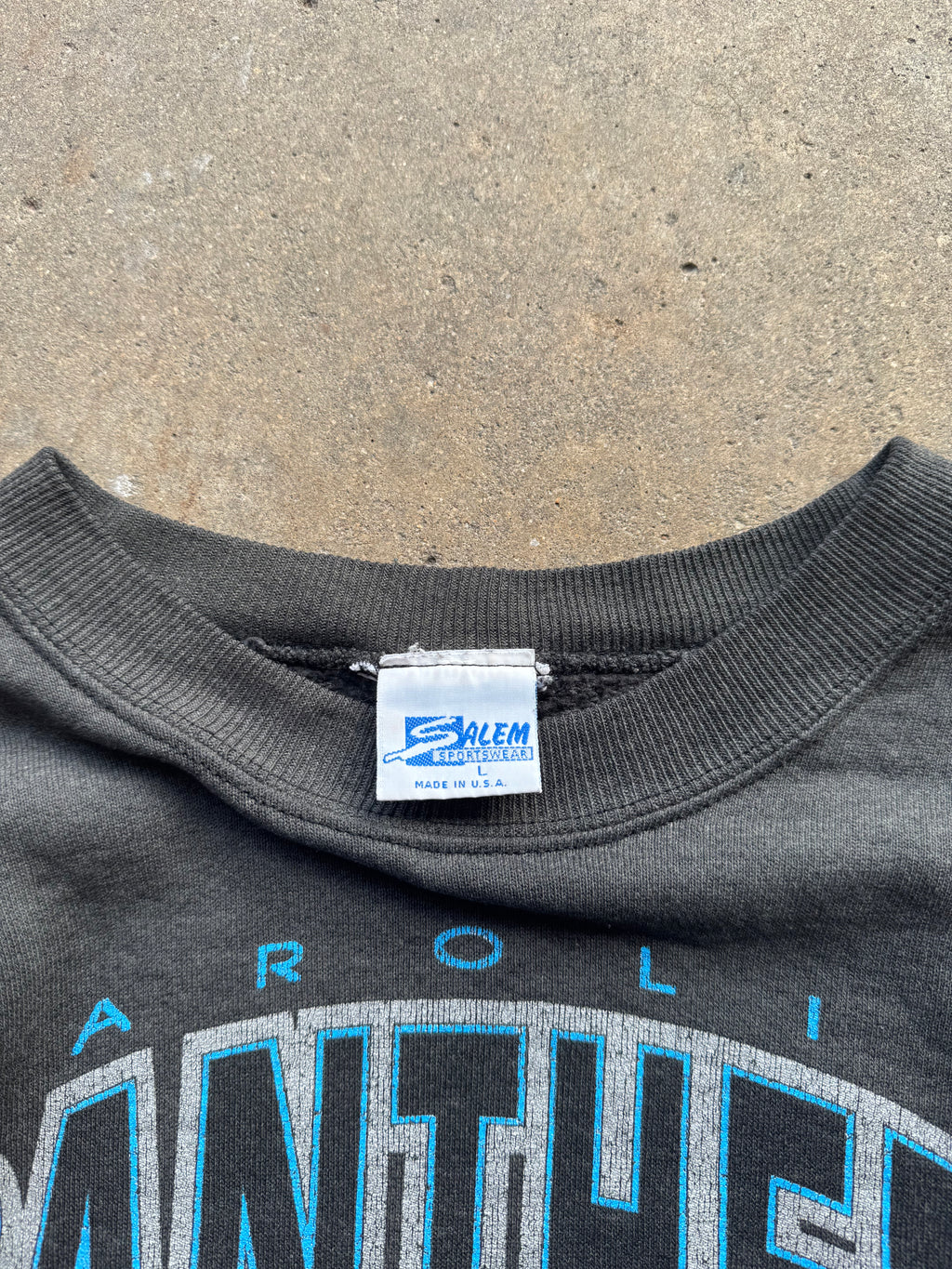 (L) 90s Carolina Panthers Helmet Crewneck