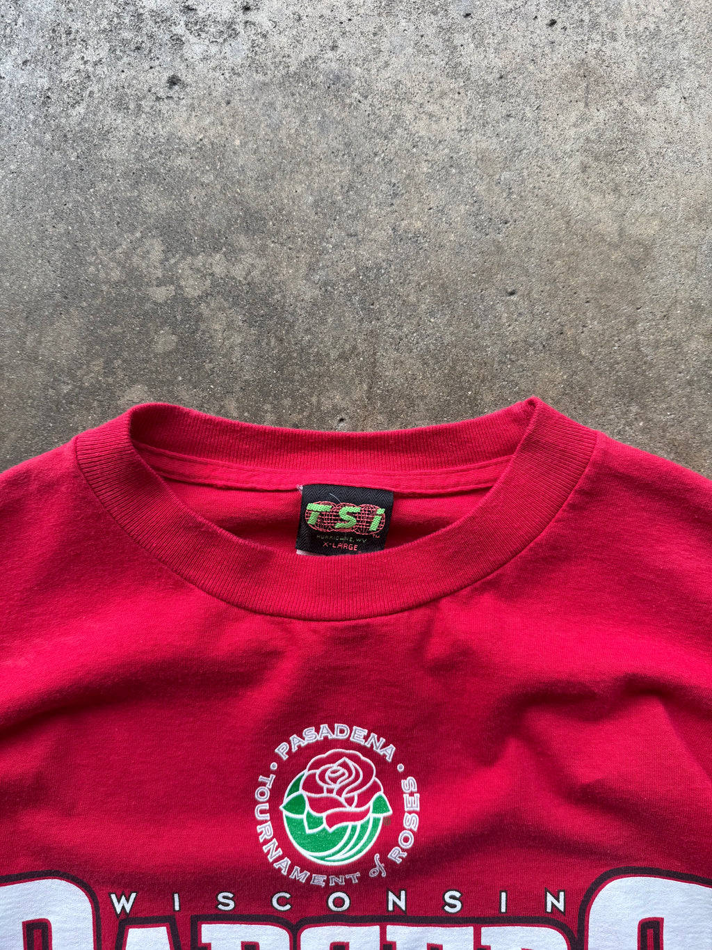 (XL) 00s Wisconsin Badgers Rose Bowl Tee