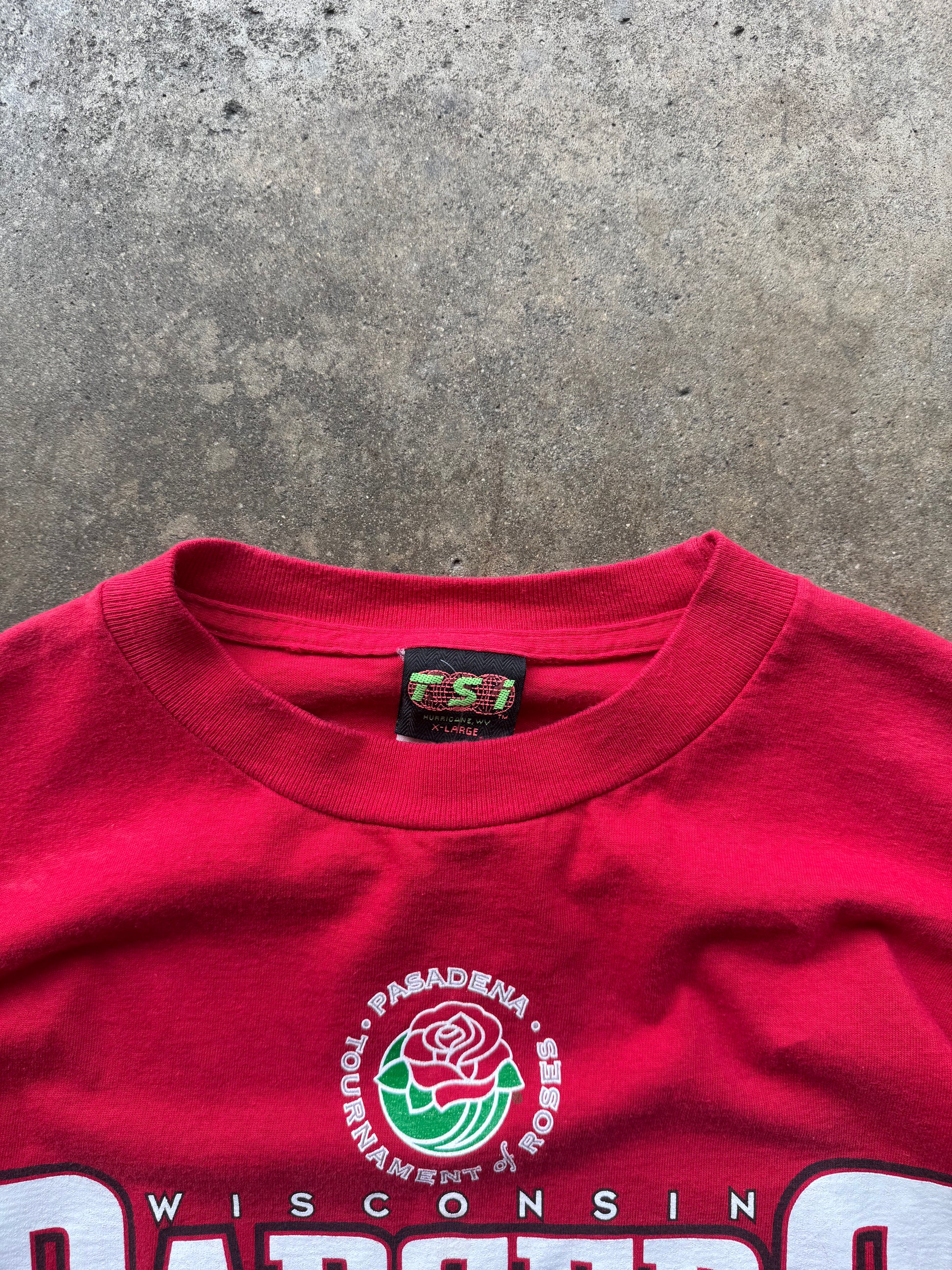 (XL) 00s Wisconsin Badgers Rose Bowl Tee