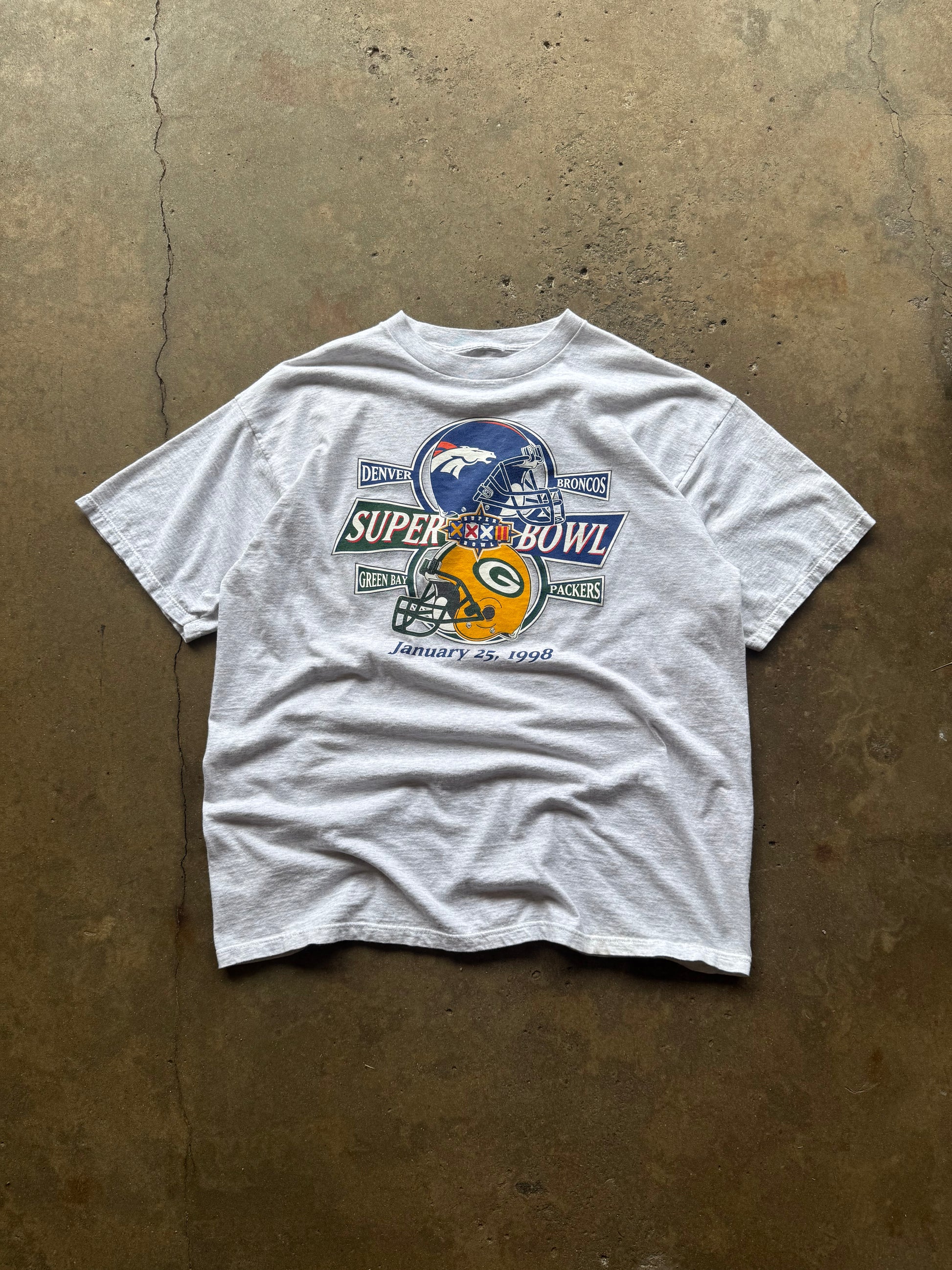 (XL) 90s Packers vs. Broncos Super Bowl Tee