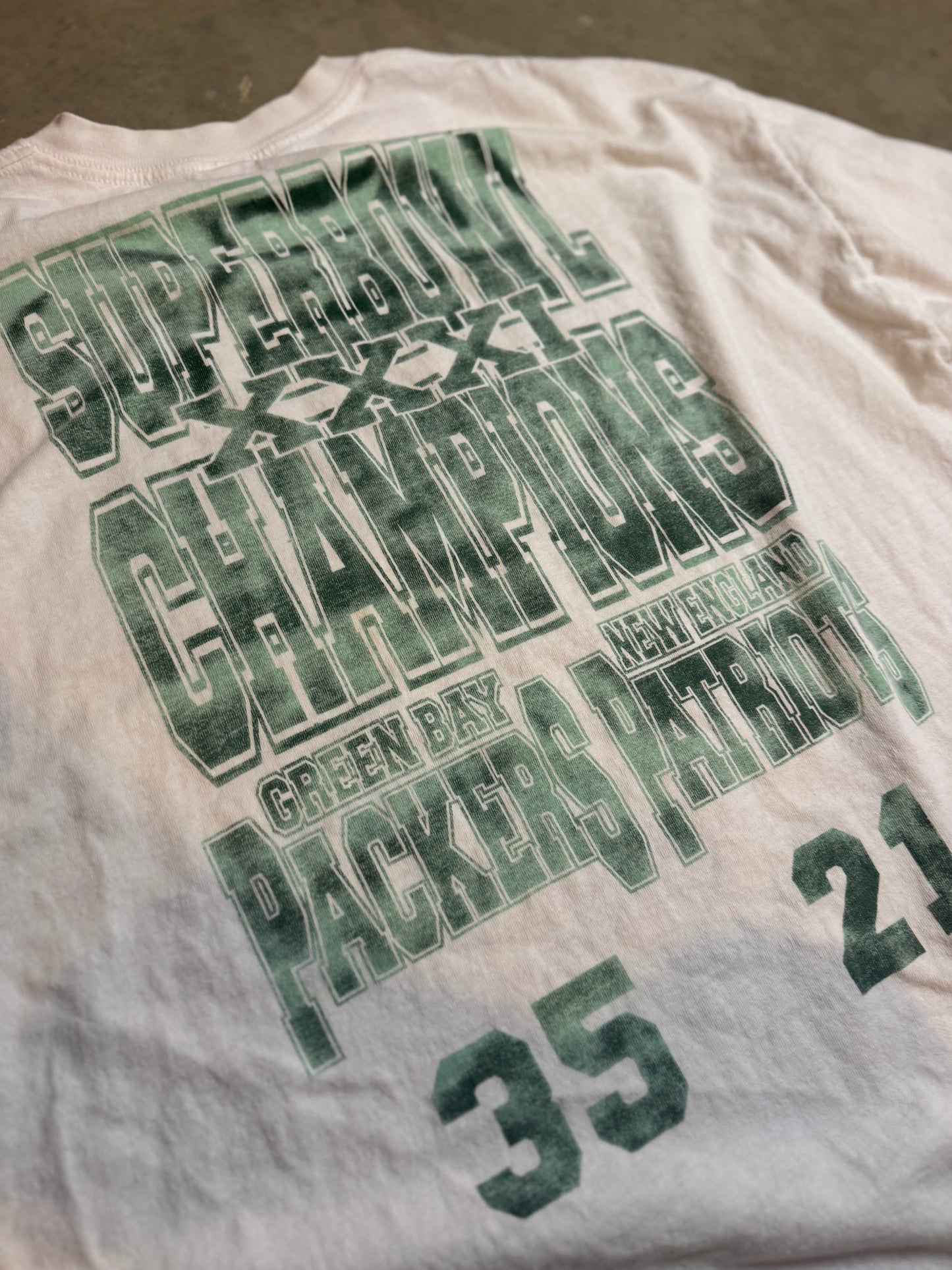 XL - Vintage Green Bay Packers Starter Super Bowl Tee