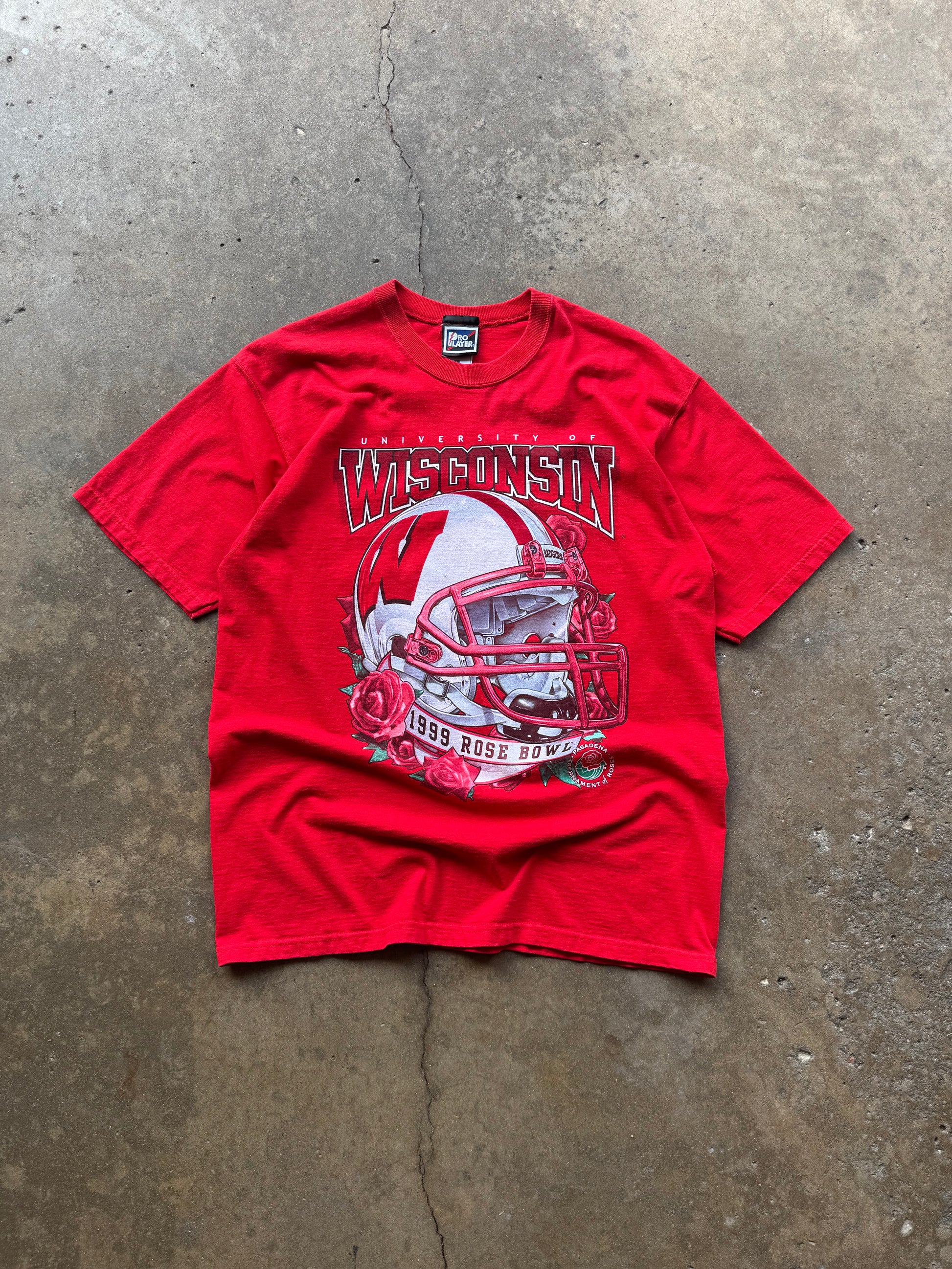 (L) 90s Wisconsin Badgers Rose Bowl Graphic Tee