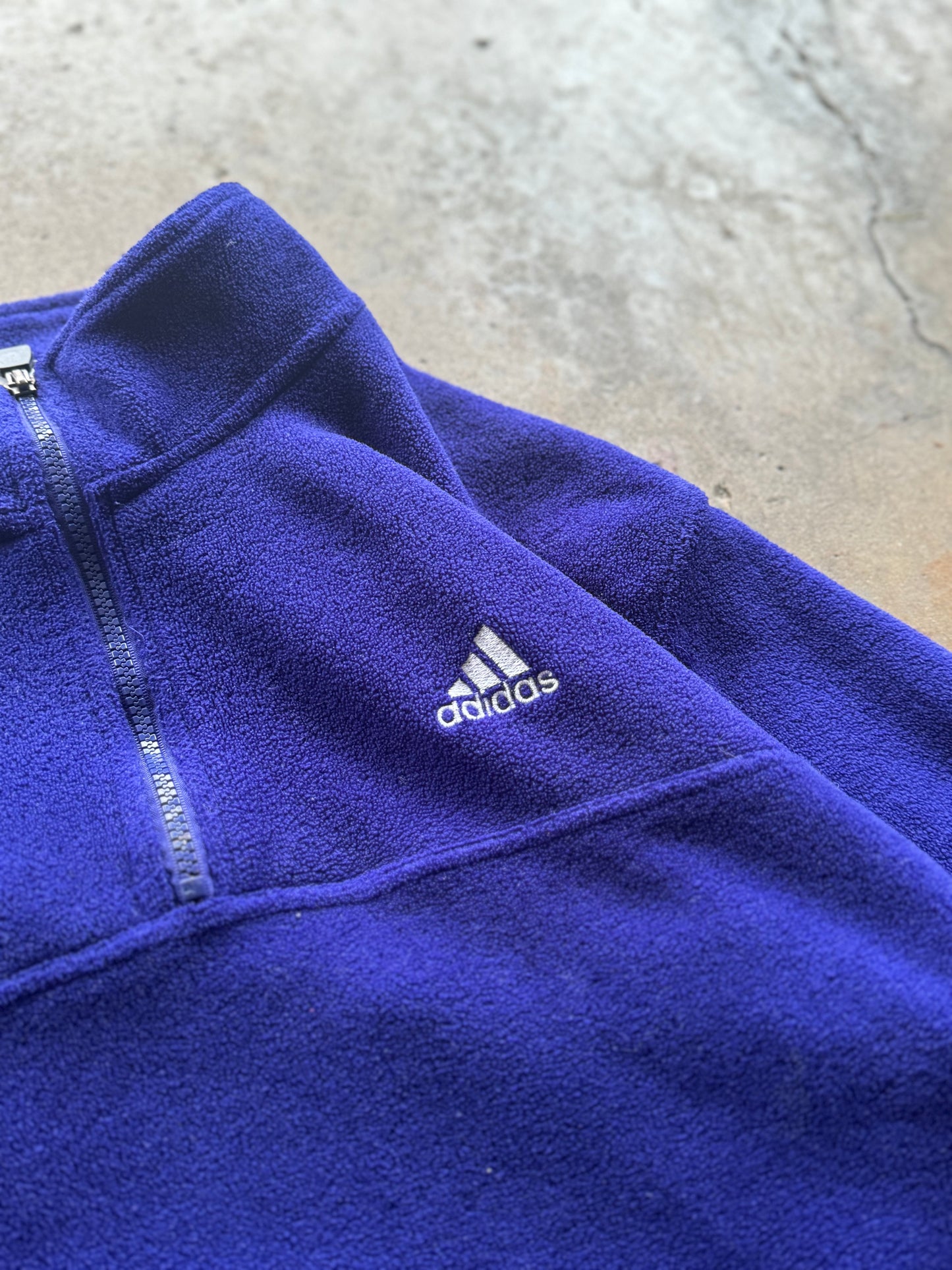 L - Vintage Adidas 3/4 Zip Fleece