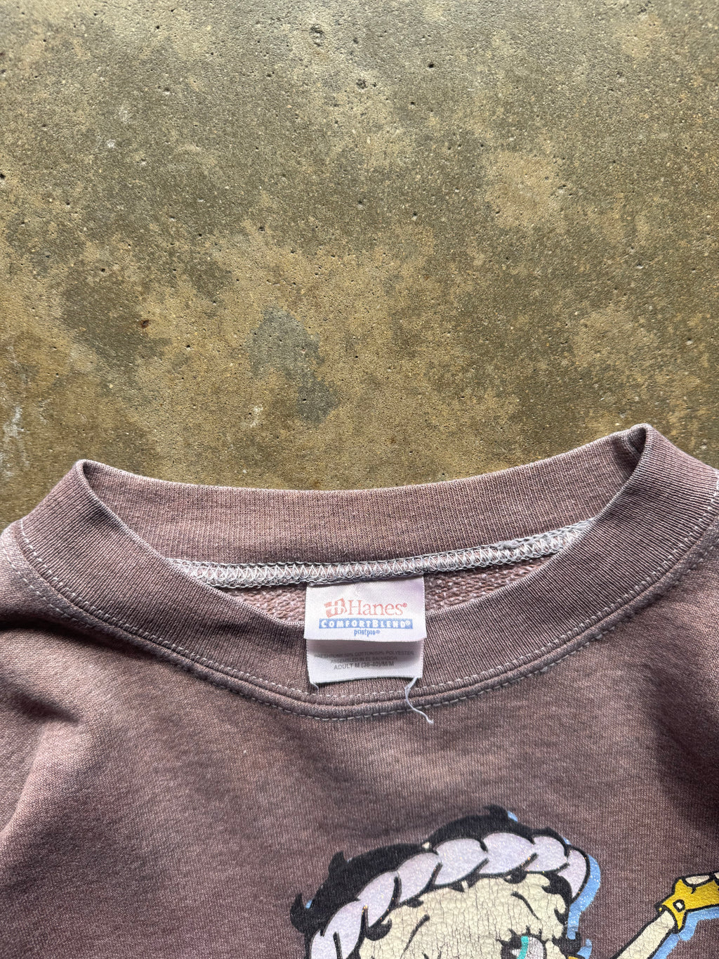 (S) 00s Moca Betty Boop Crewneck