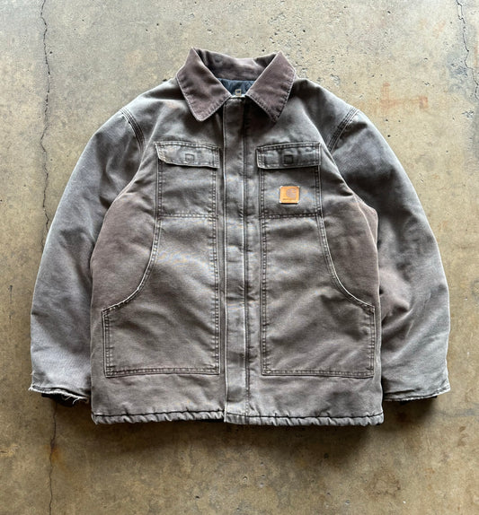 L - Vintage Thrashed Arctic Carhartt Jacket