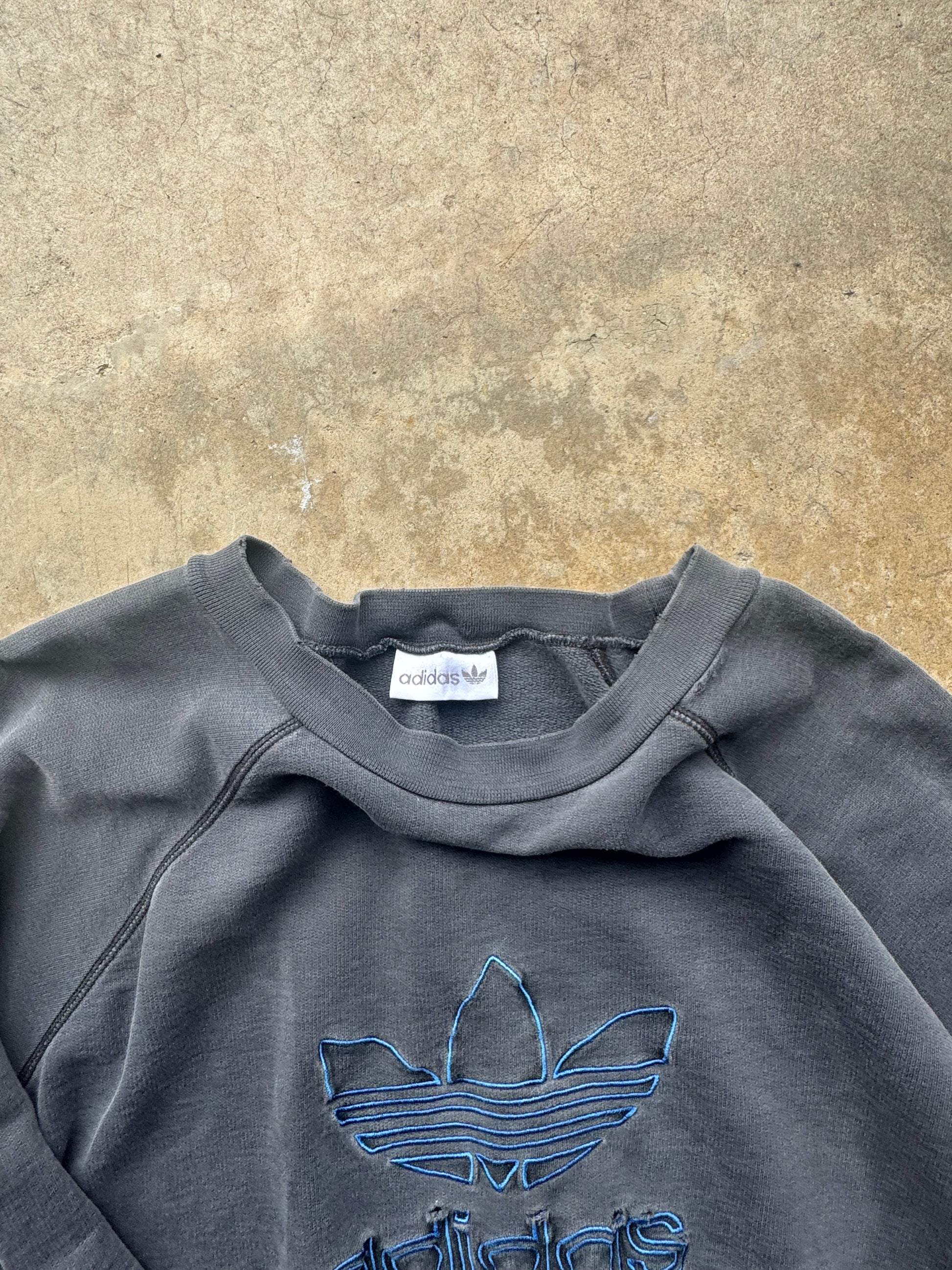 (L) 90s Adidas Logo Crewneck