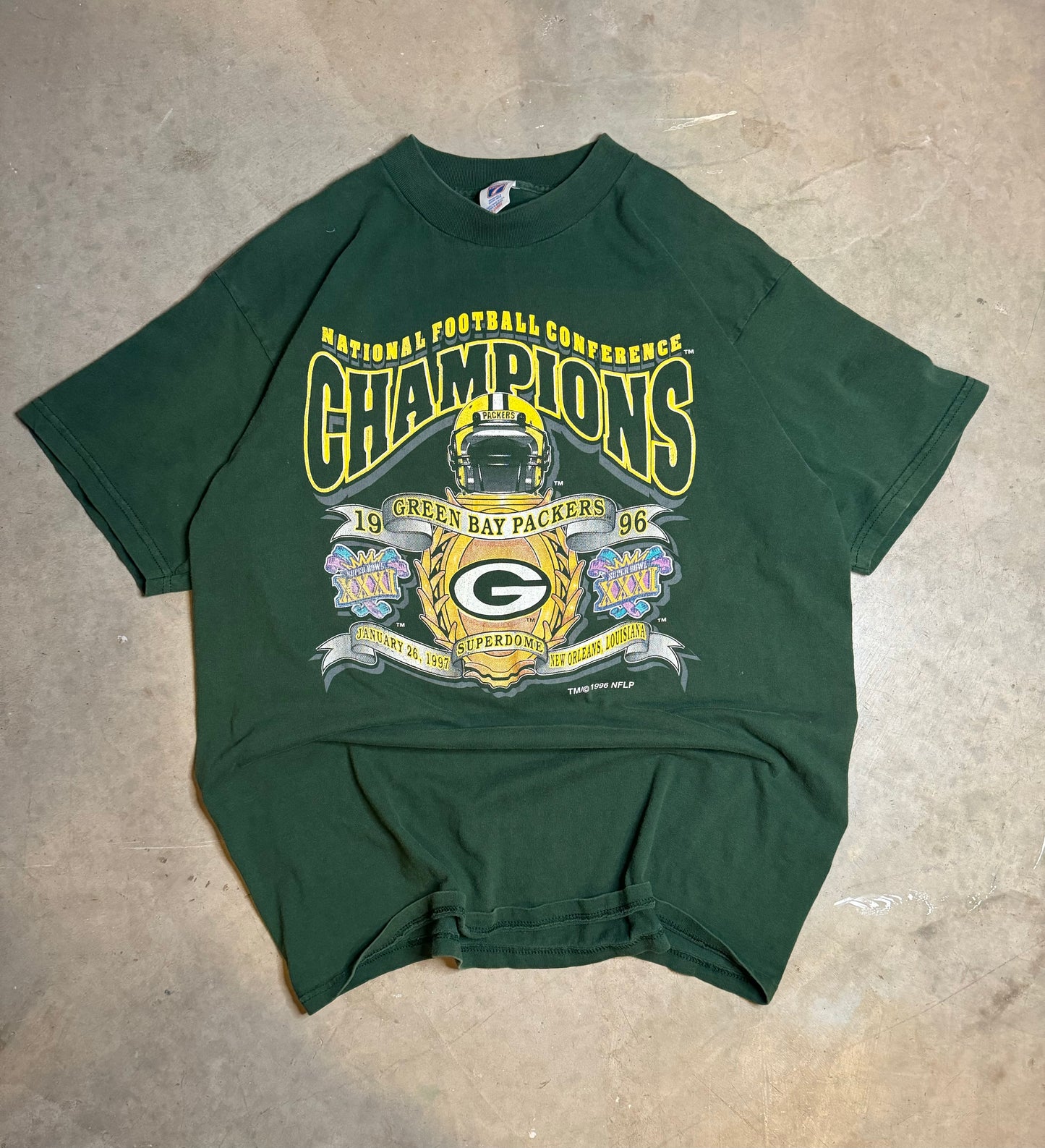 XL - Vintage Green Bay Packers NFC Champs Tee