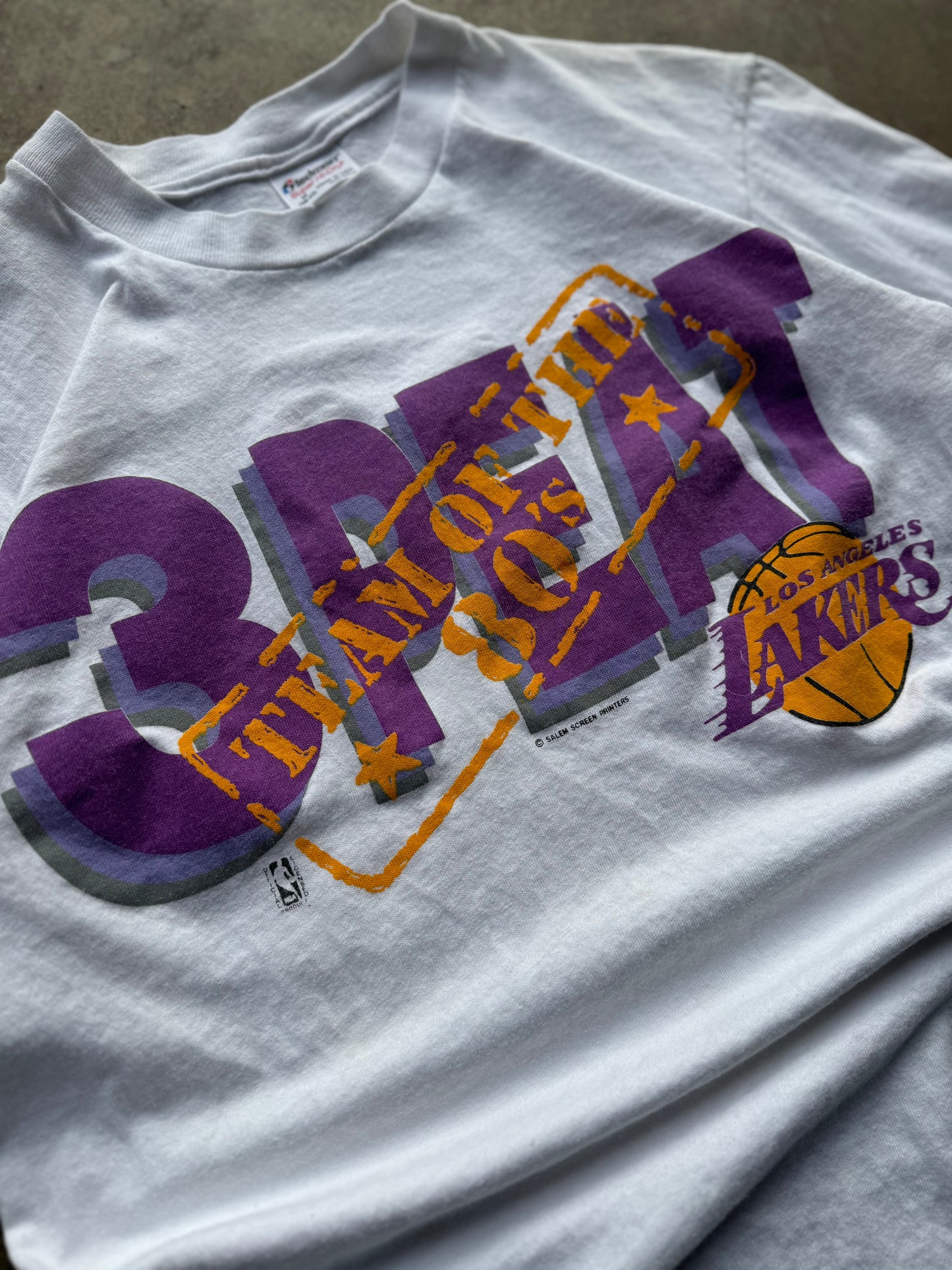 S - Vintage Los Angles Lakers 'Team of the 80s' Tee