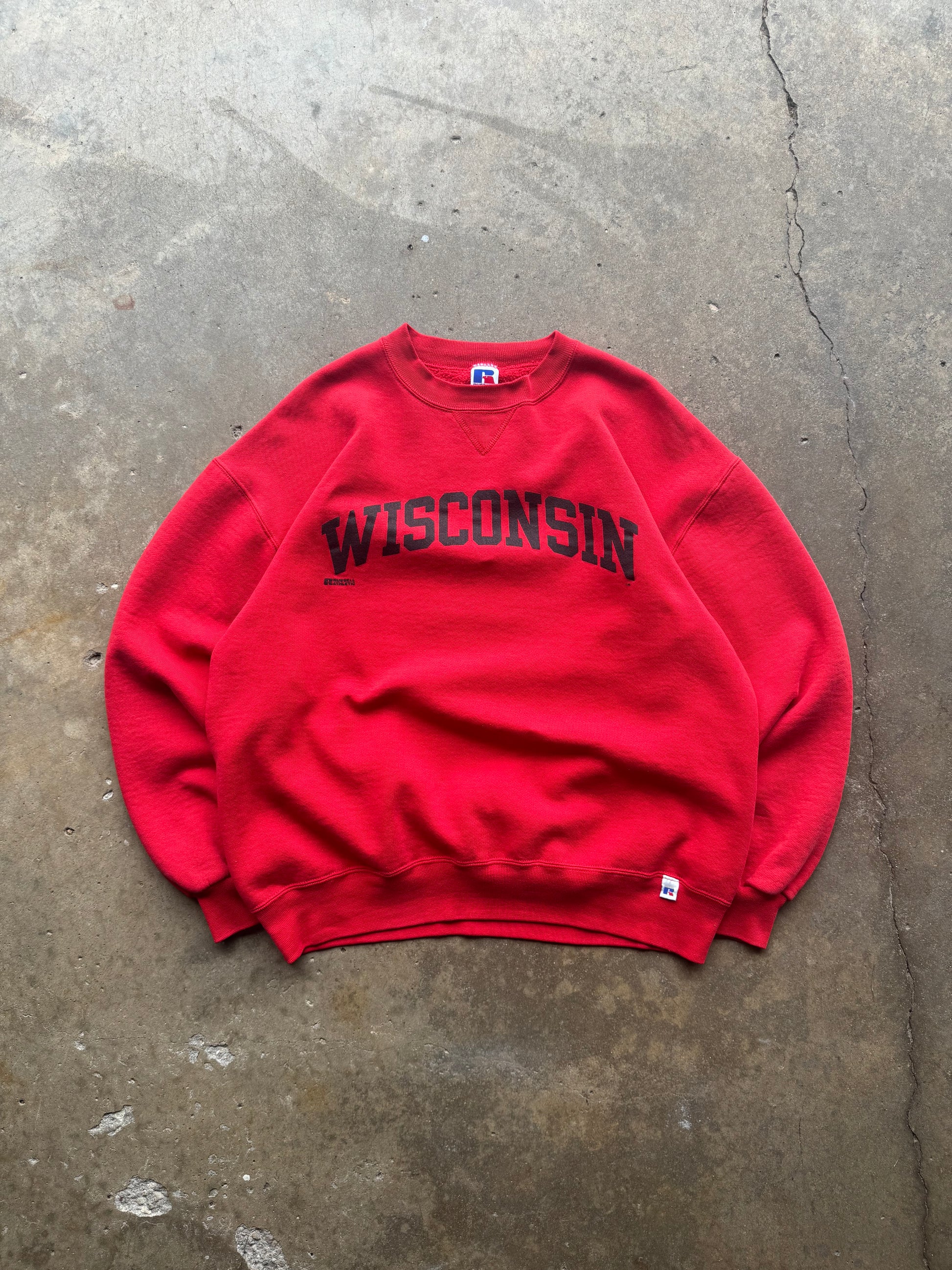 (XL) 90s Wisconsin Badgers Russell Athletic Crewneck