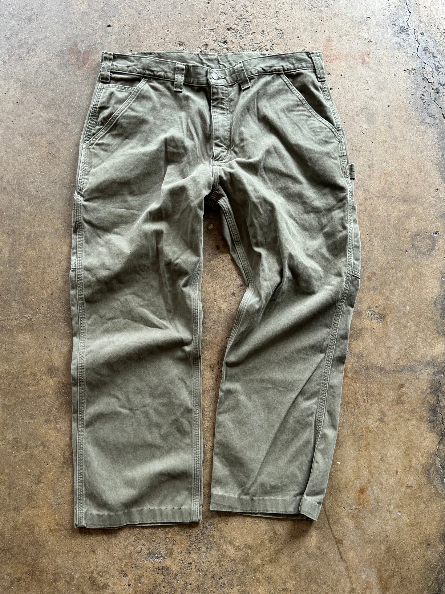 36 - Vintage Green Carhartt Carpenter Pants