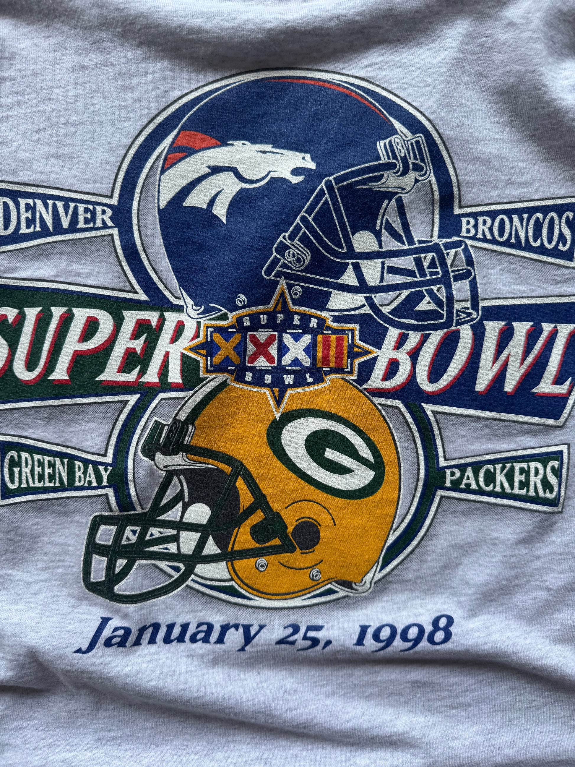 (XL) 90s Packers vs. Broncos Super Bowl Tee