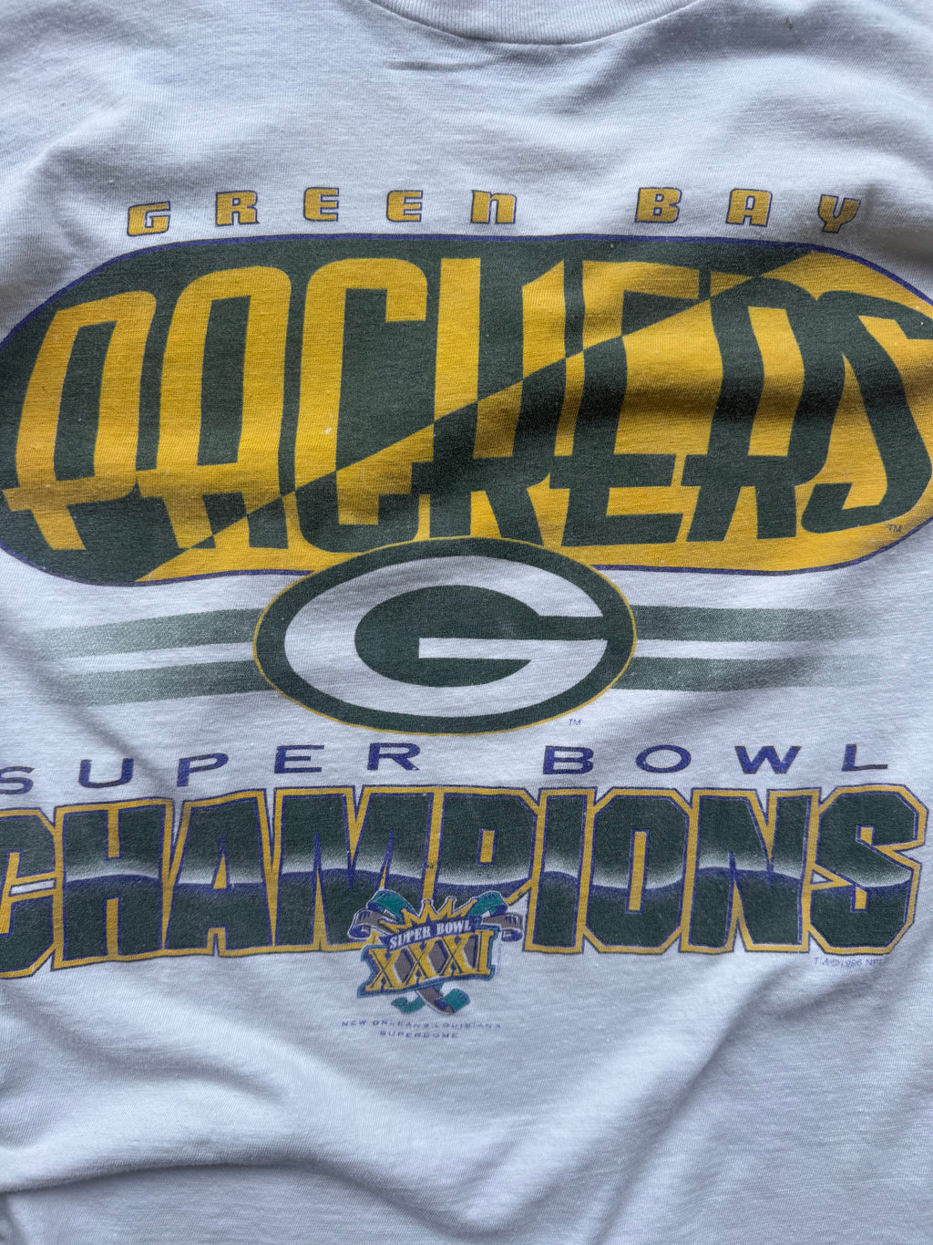 (L) 90s Green Bay Packers Super Bowl Tee