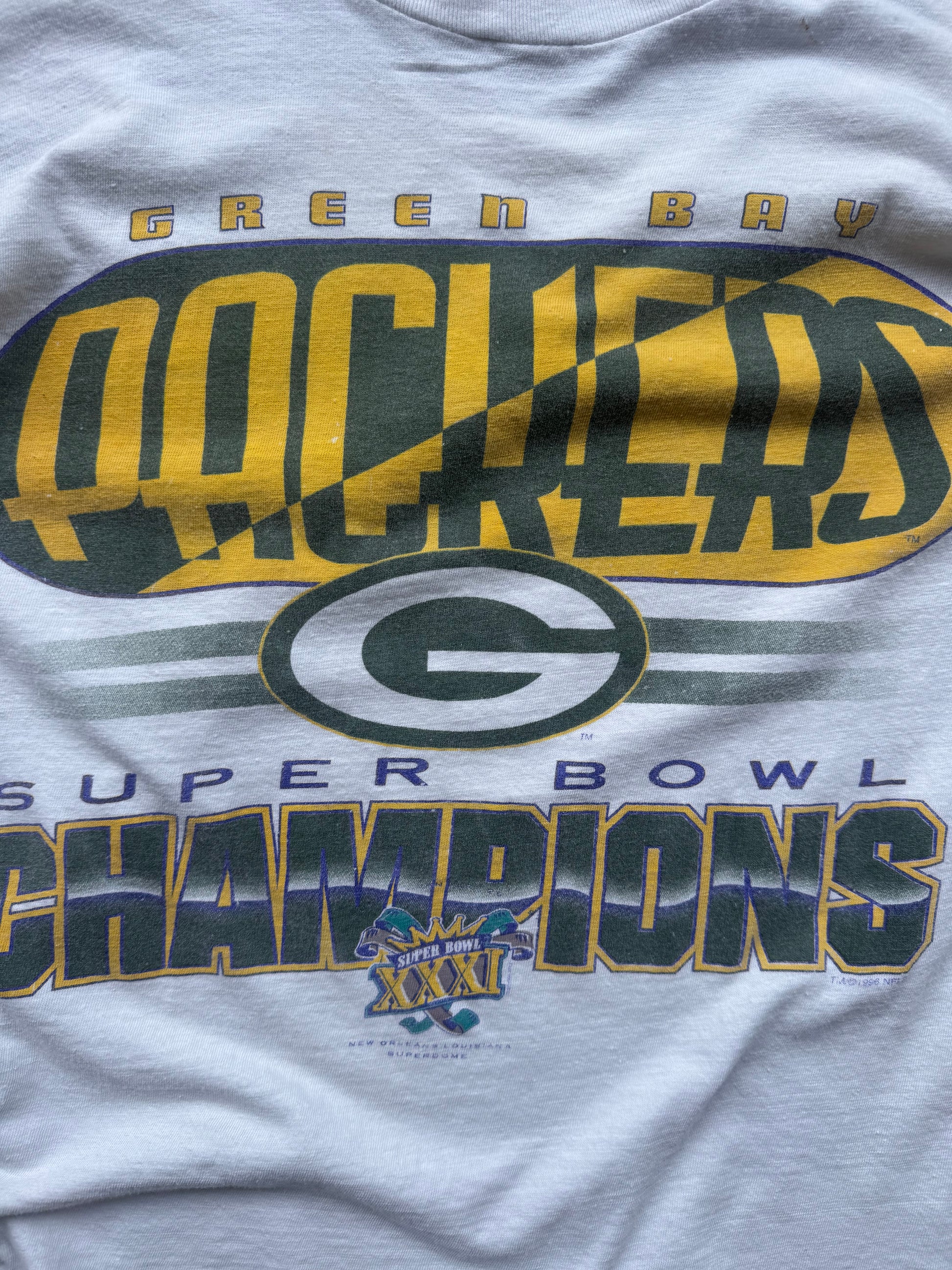 (L) 90s Green Bay Packers Super Bowl Tee