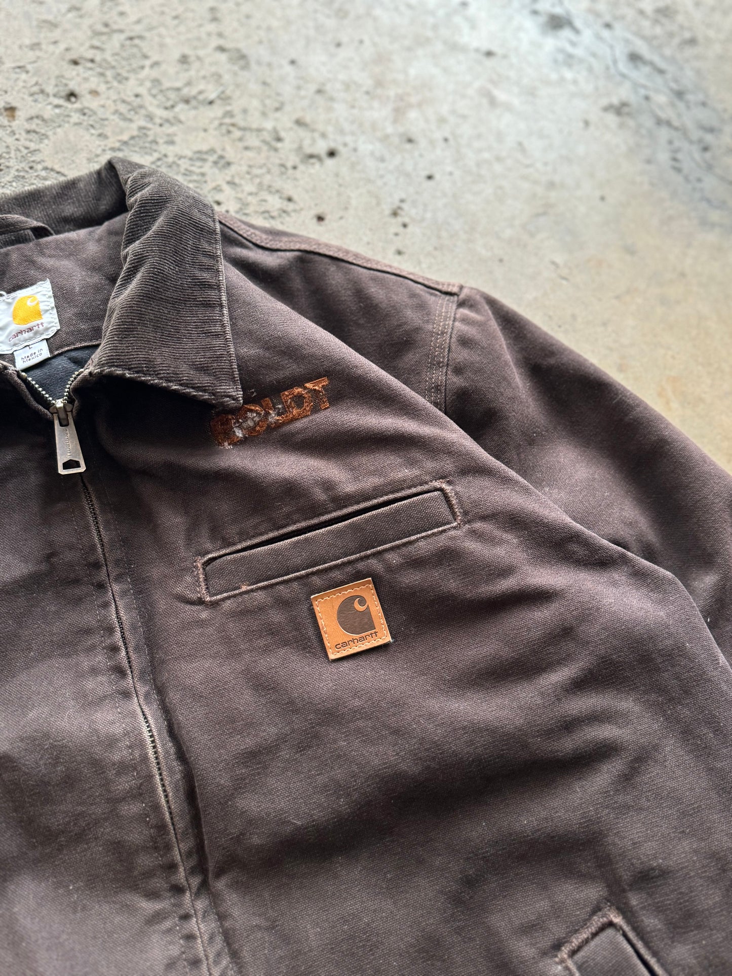 L - Chocolate Brown Carhartt Santa Fe Jacket