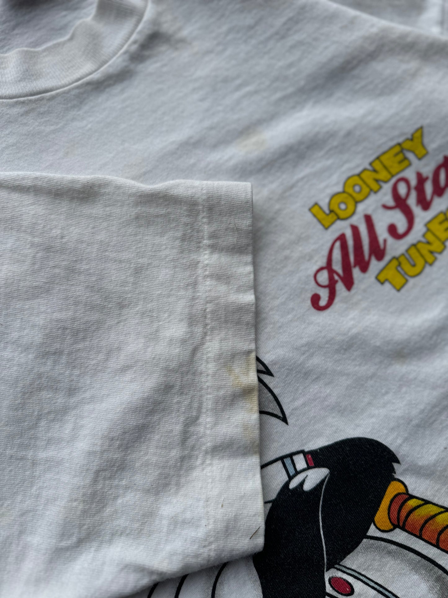 XL - Vintage All Star Baseball Loony Tunes Tee