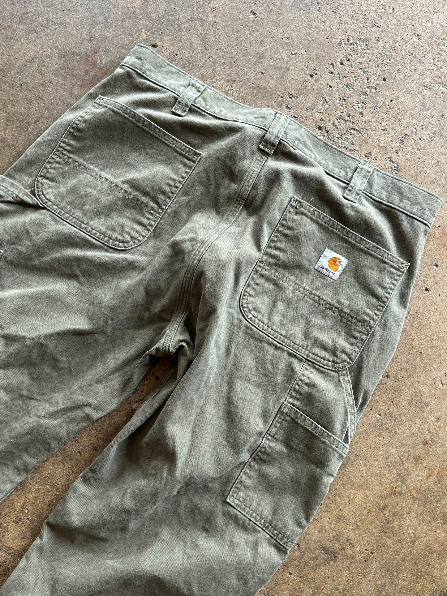 36 - Vintage Green Carhartt Carpenter Pants