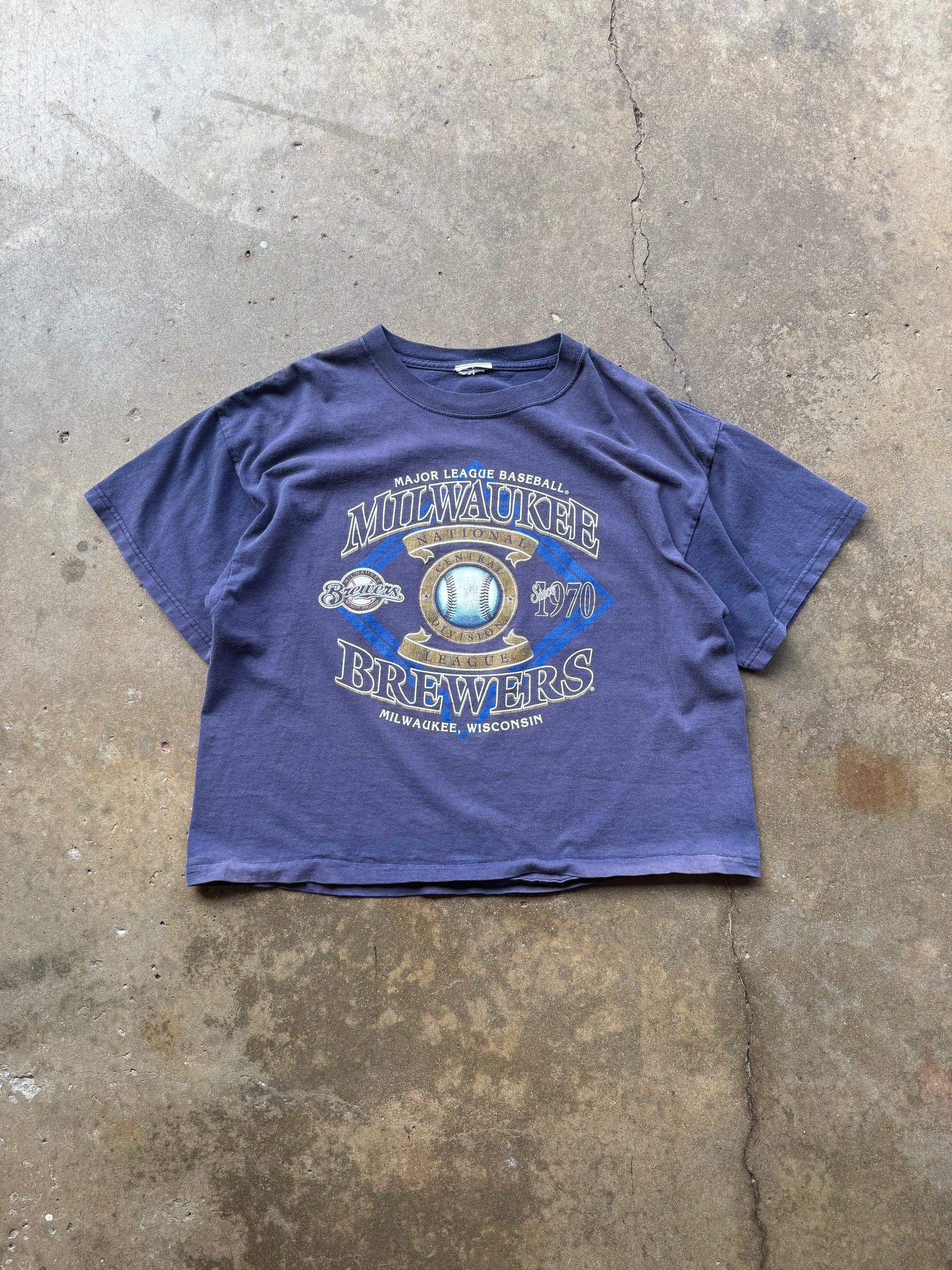 (M) 00s Milwaukee Brewers Cropped Tee
