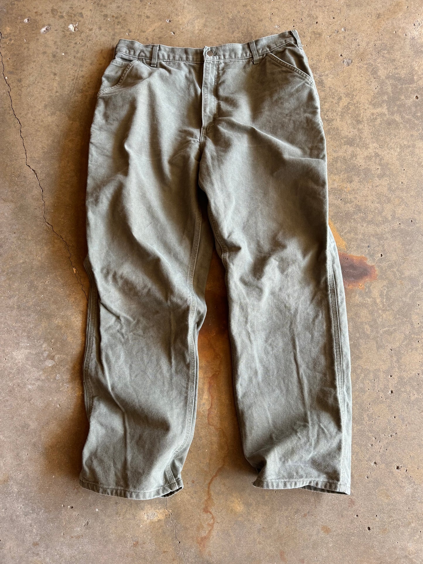 40 - Olive Green Carhartt Carpenter Pants