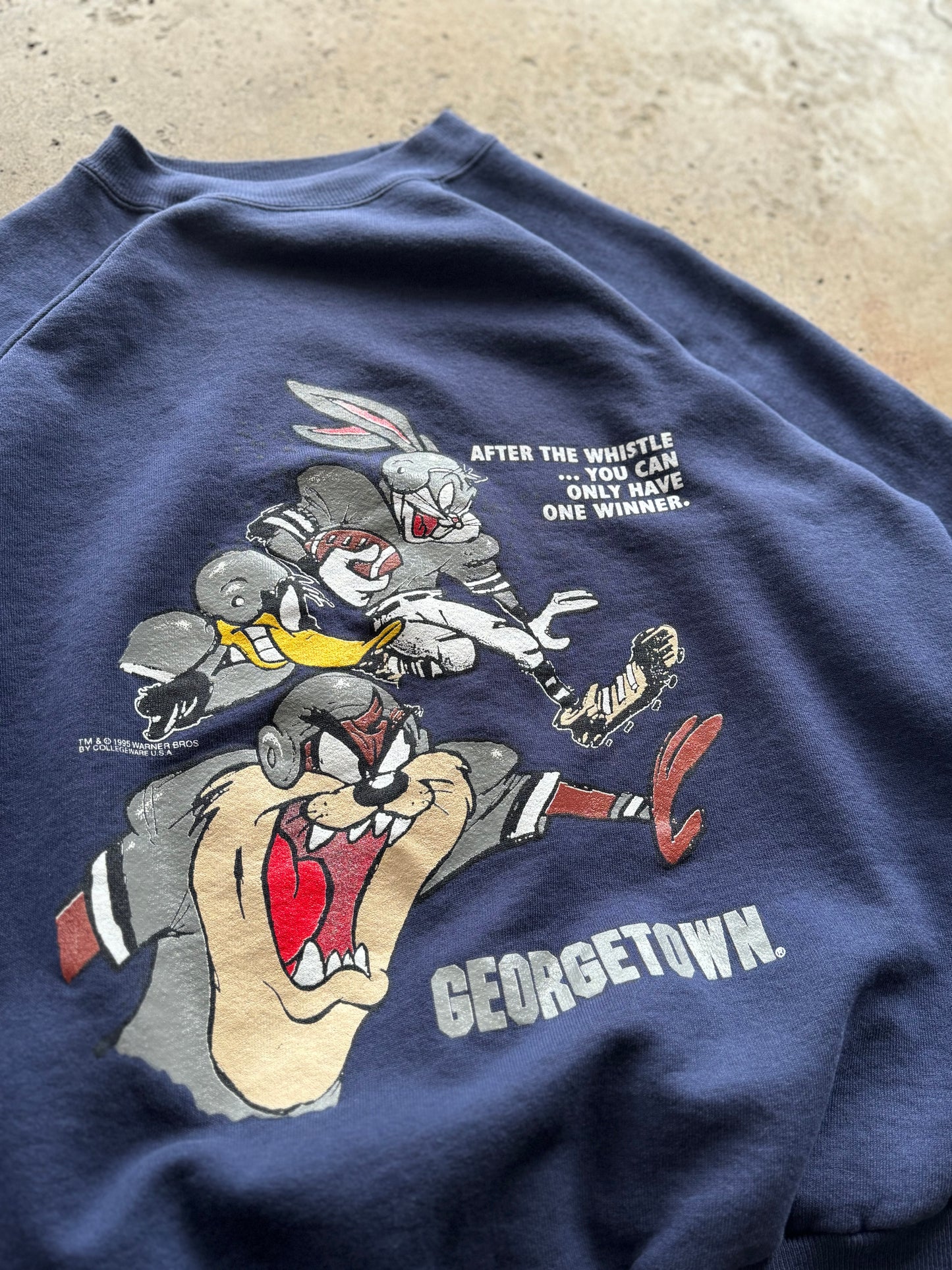 L - Vintage Georgetown Looney Tunes Crewneck