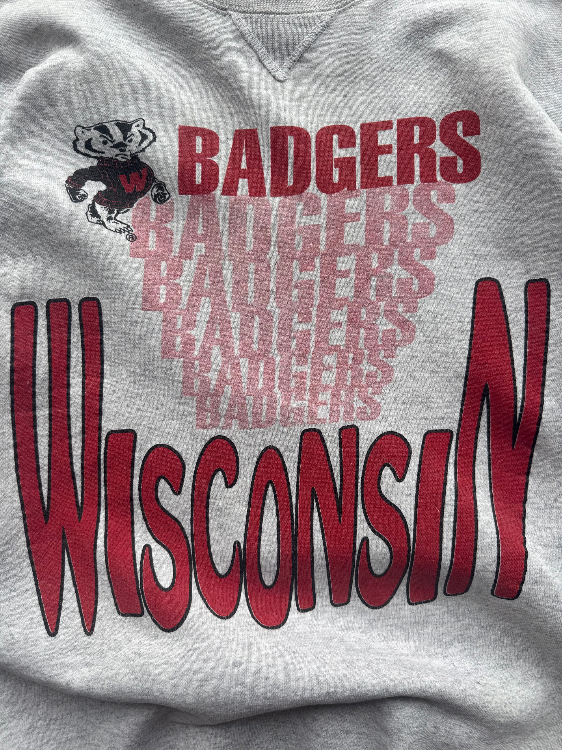 (XXL) 90s Wisconsin Badgers Graphic Crewneck