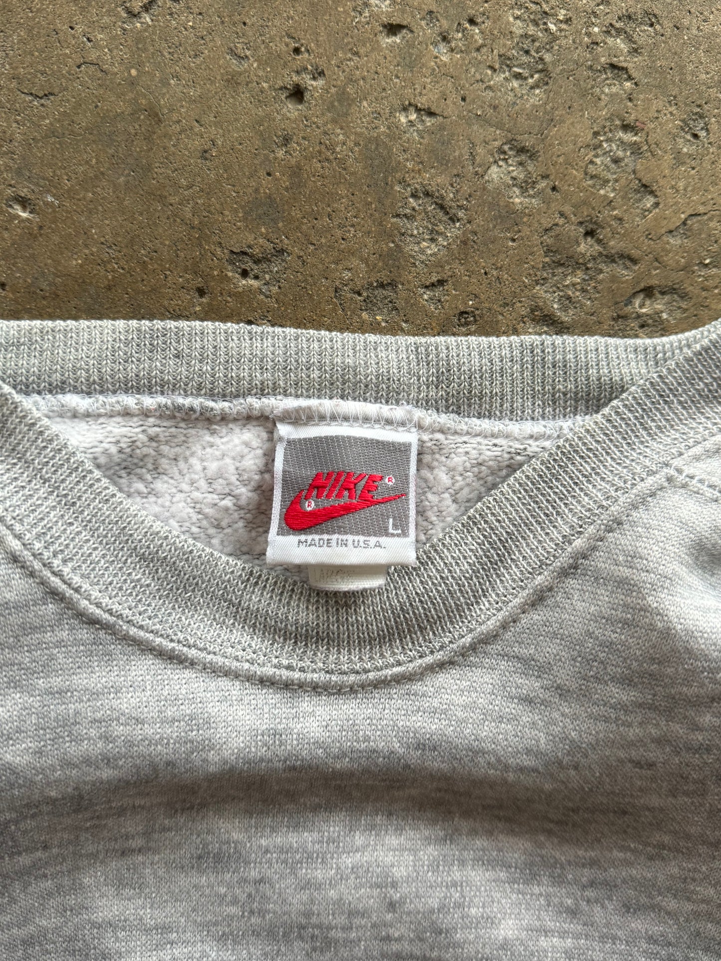 L - Vintage Nike Spell-out Crewneck