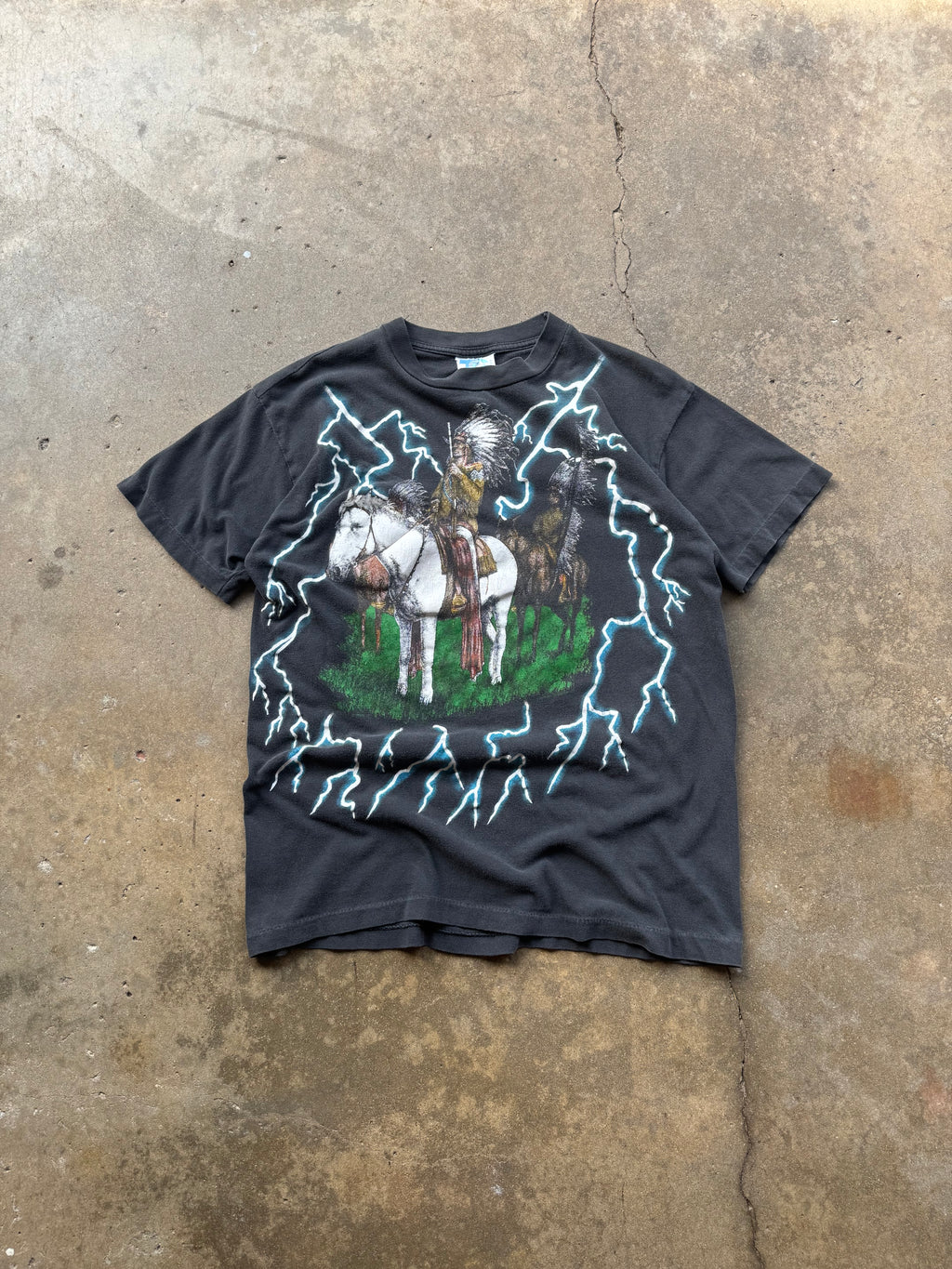 (M) 90s American Thunder Lightning Tee