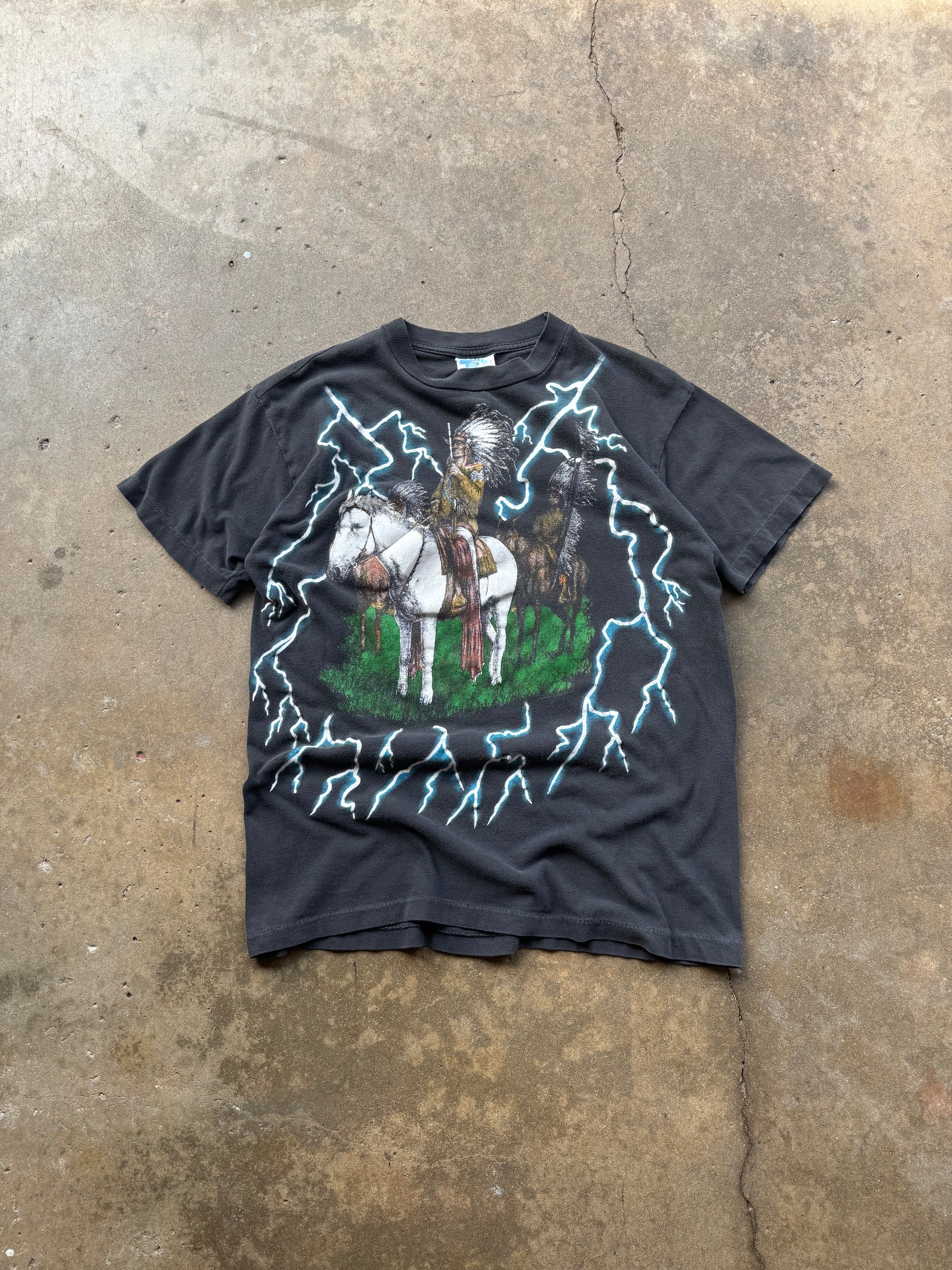 (M) 90s American Thunder Lightning Tee
