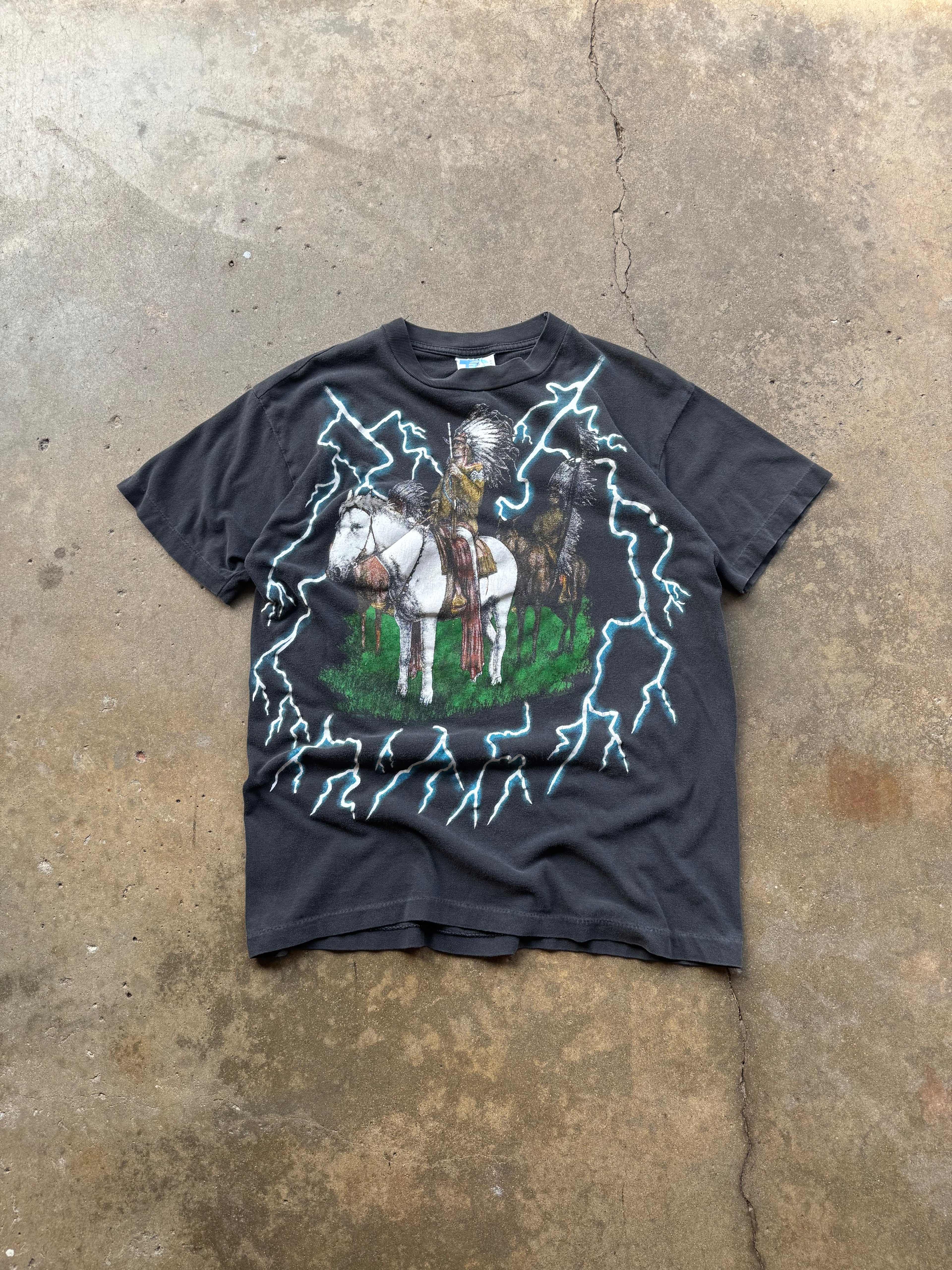 (M) 90s American Thunder Lightning Tee