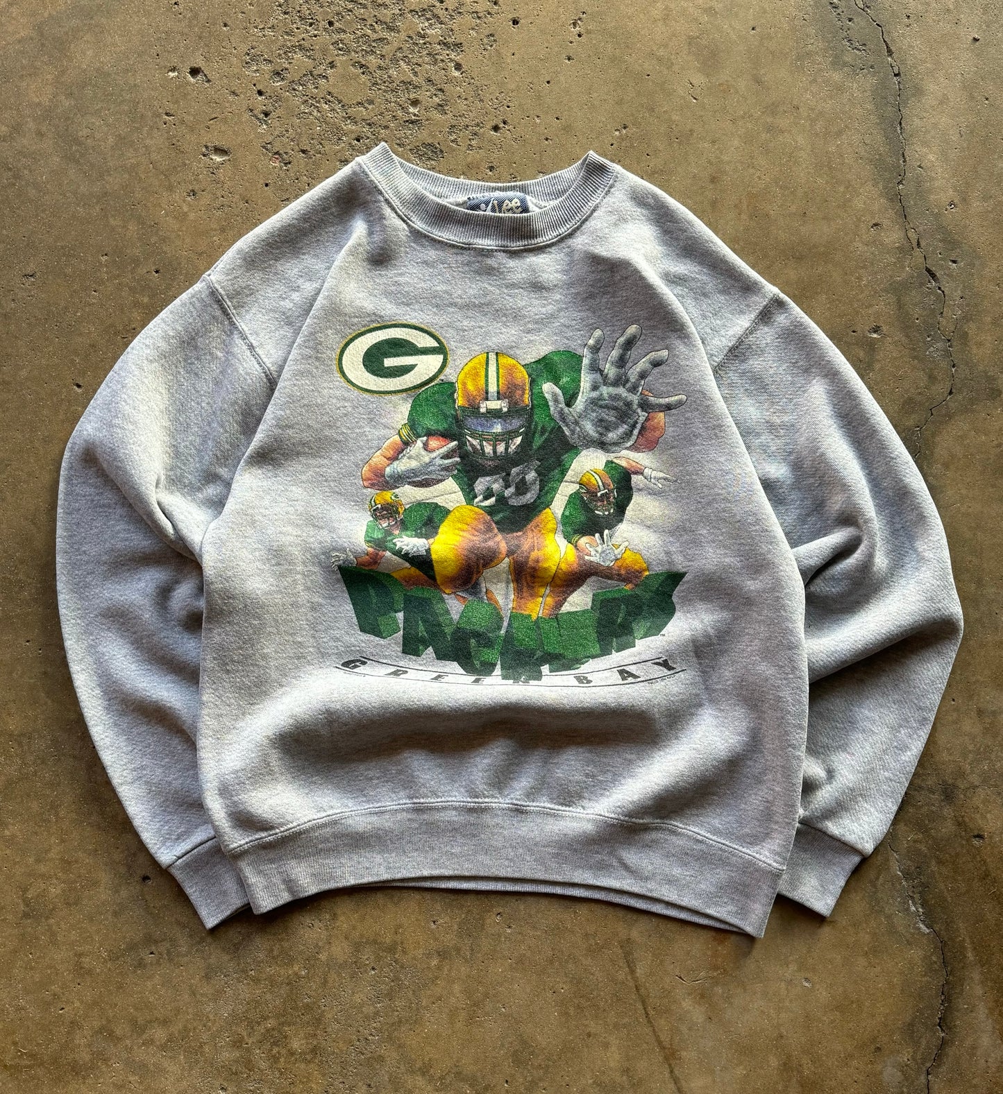 L - Vintage Green Bay Packer Character Crewneck