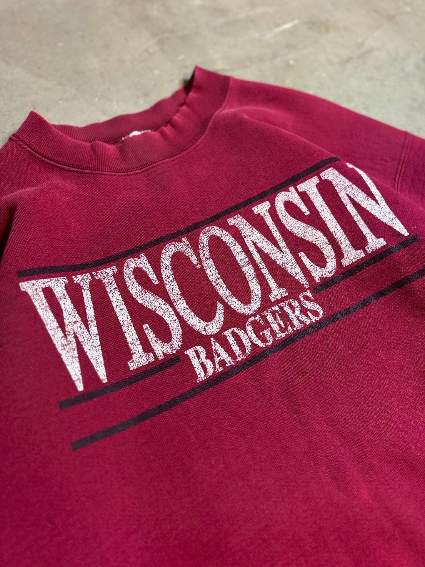 XL - Vintage Wisconsin Badgers Crewneck