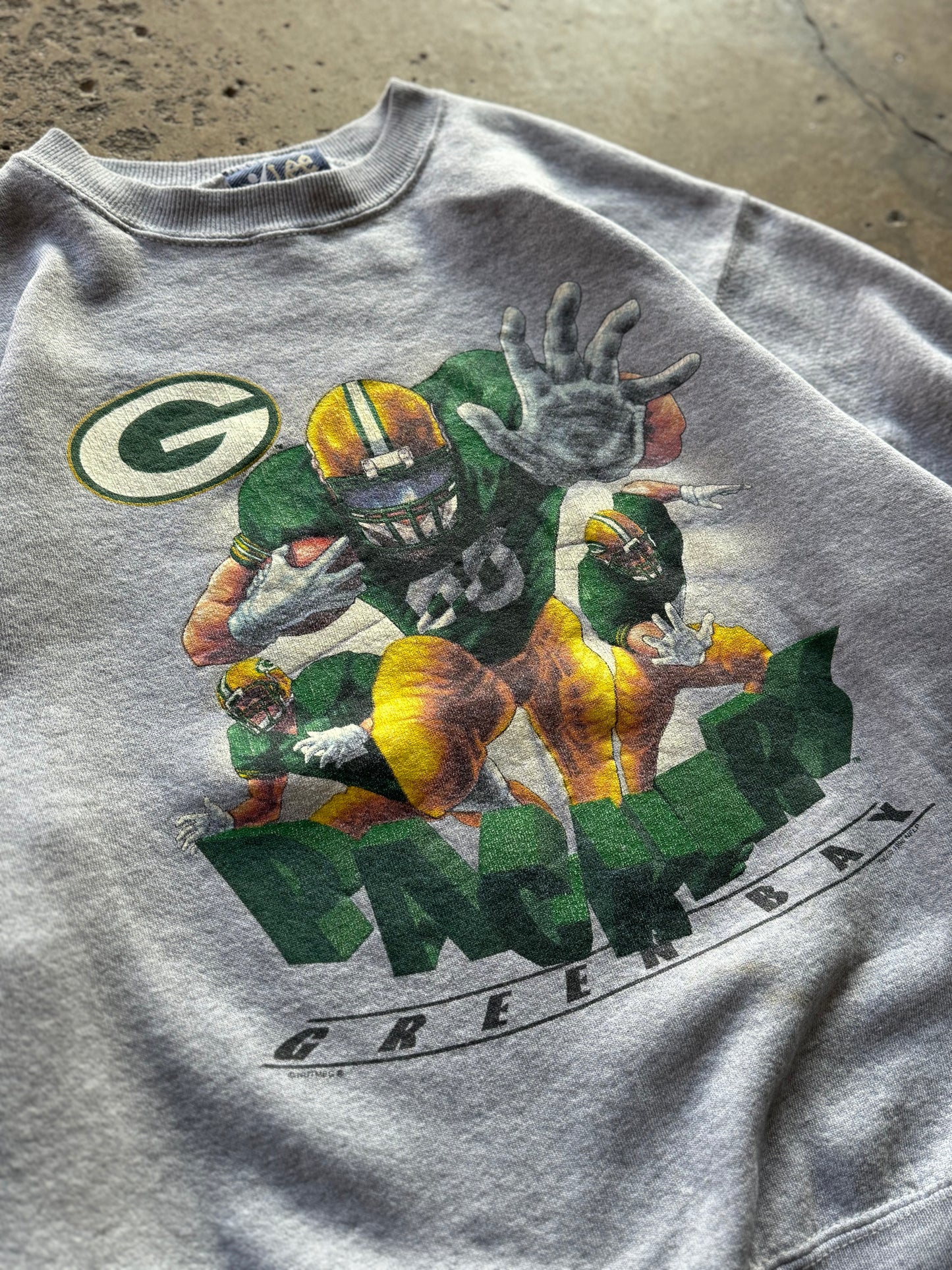 L - Vintage Green Bay Packer Character Crewneck