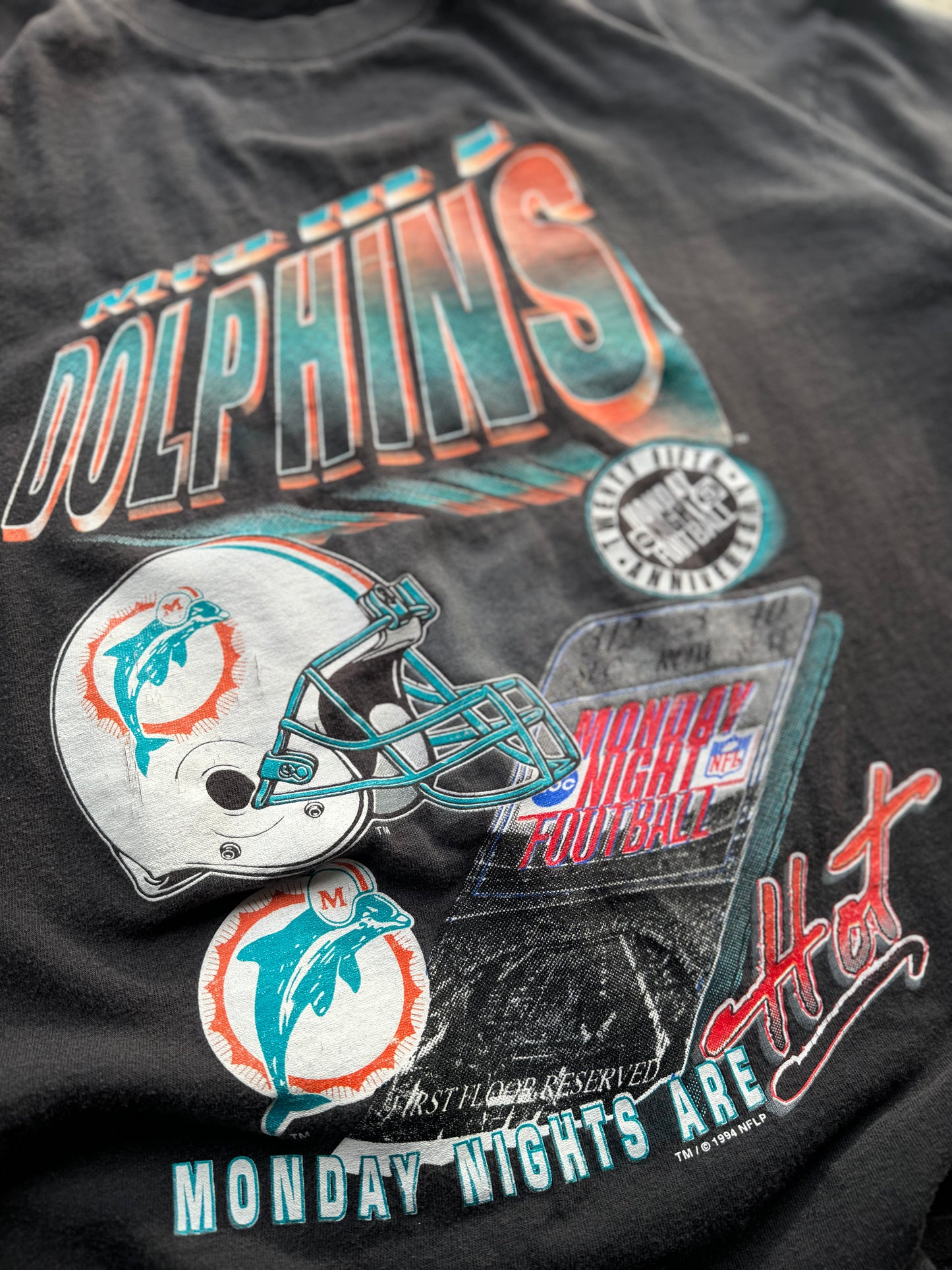 L - Vintage Miami Dolphins Monday Night Football Tee