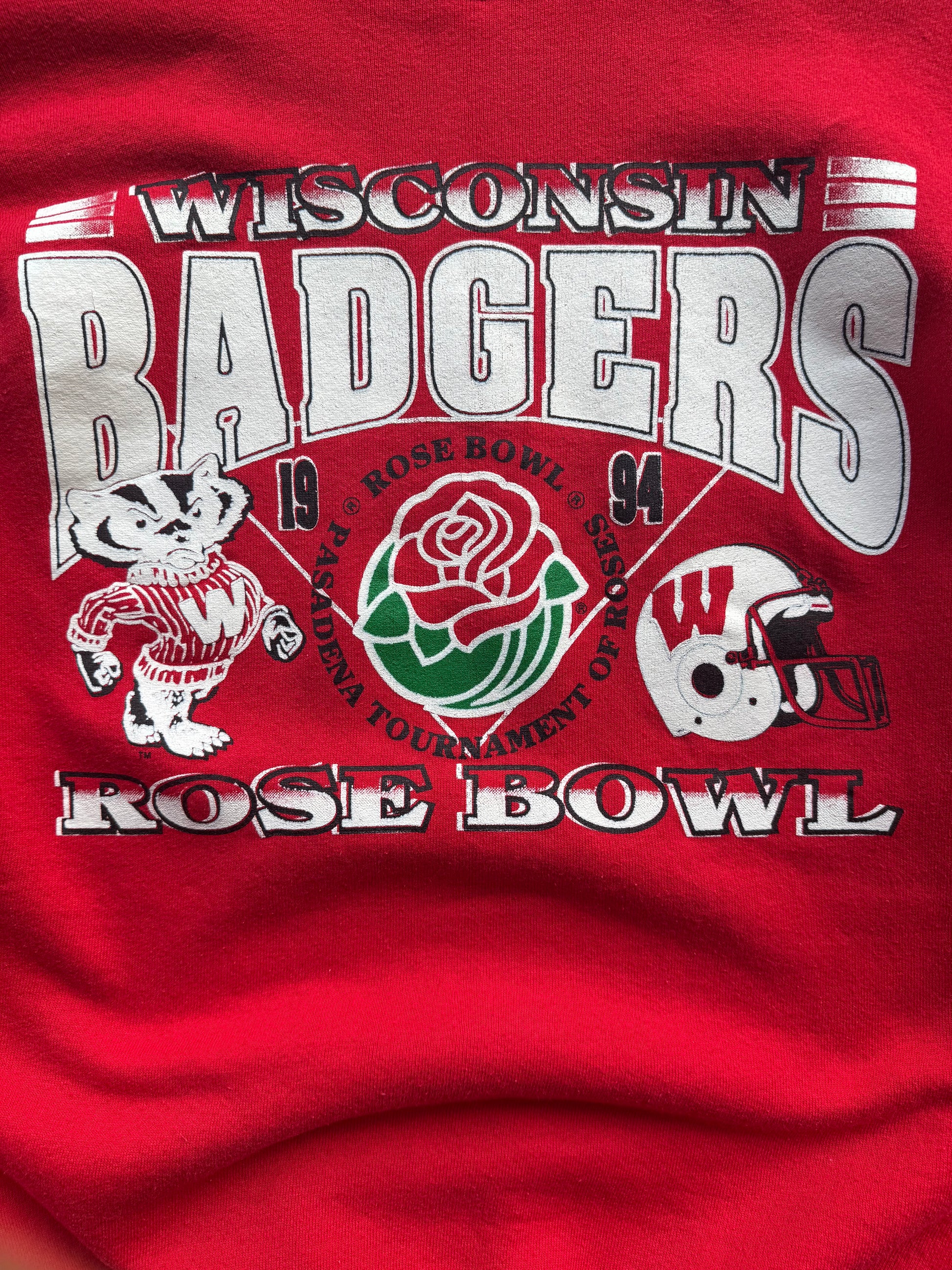 (XL) 90s Wisconsin Badgers Rose Bowl Crewneck
