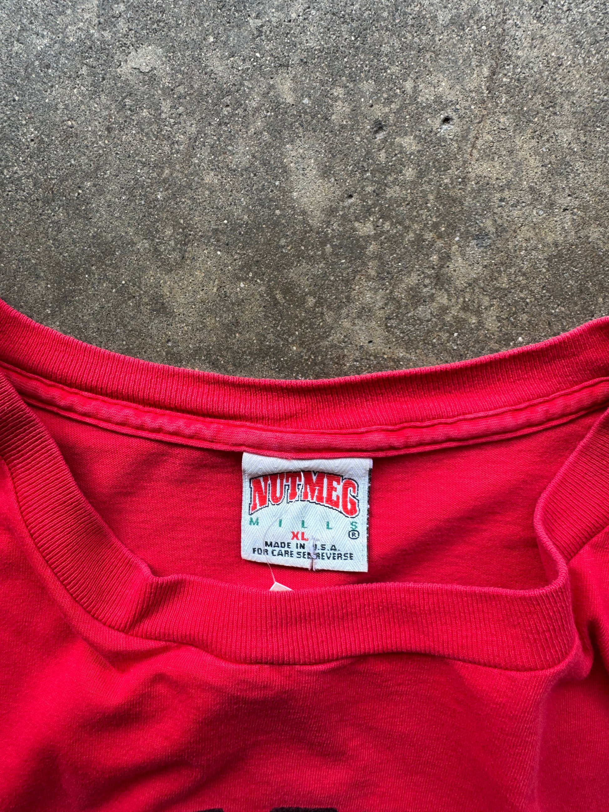 (L) 90s Wisconsin Badgers Logo Tee