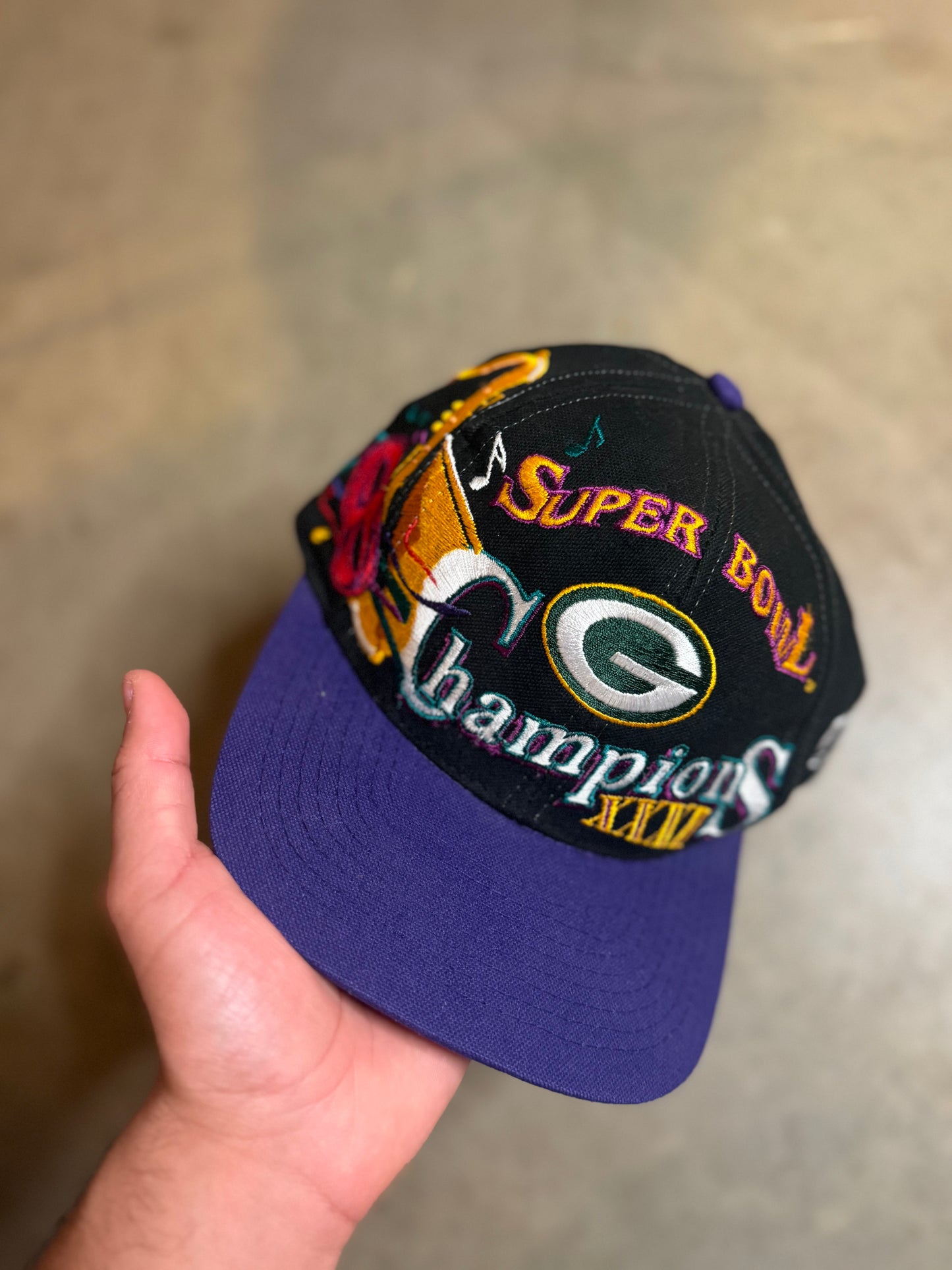 Vintage Green Bay Packers Super Bowl Champs Hat