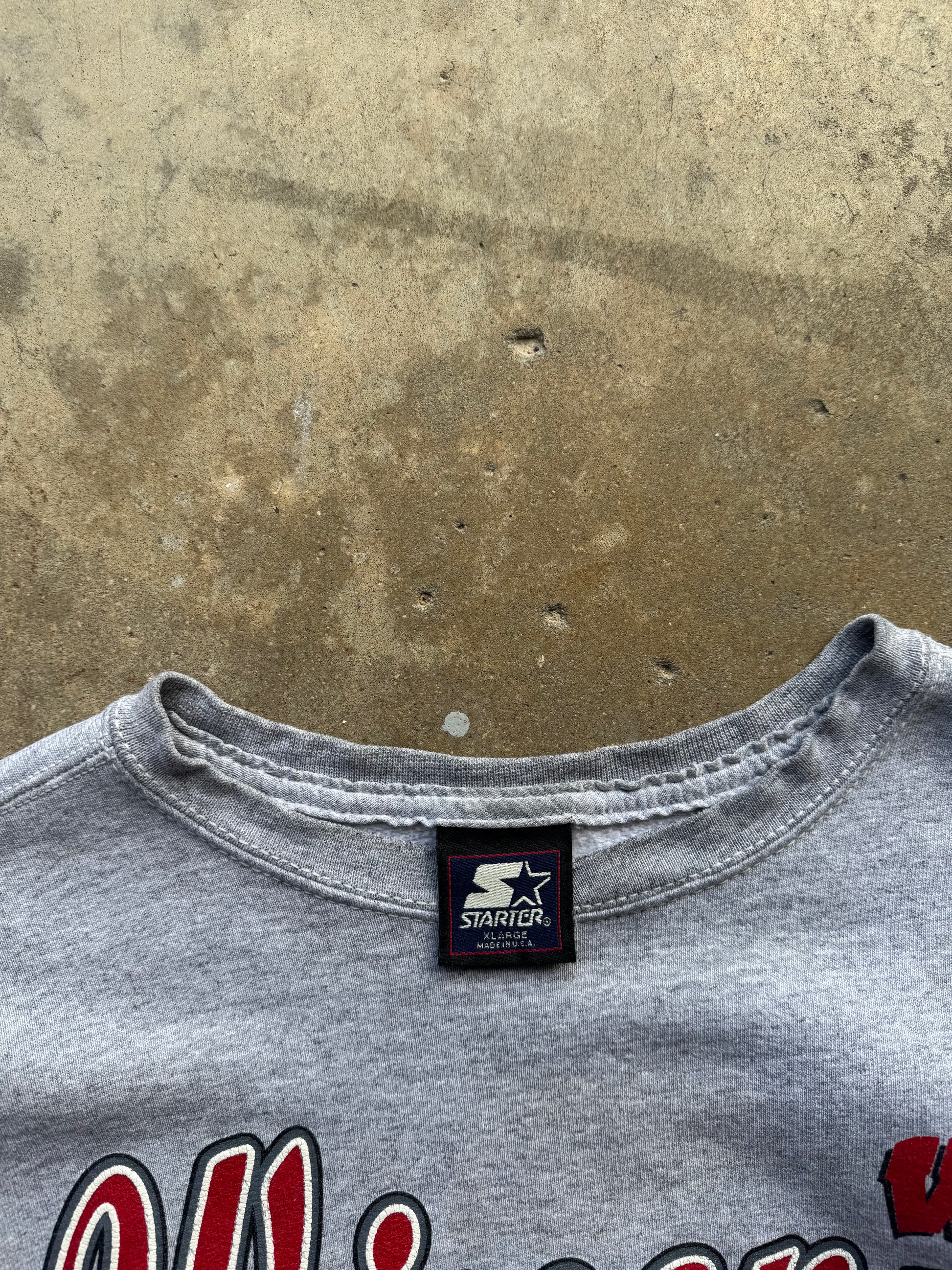 (L) 90s Starter University of Wisconsin Crewneck