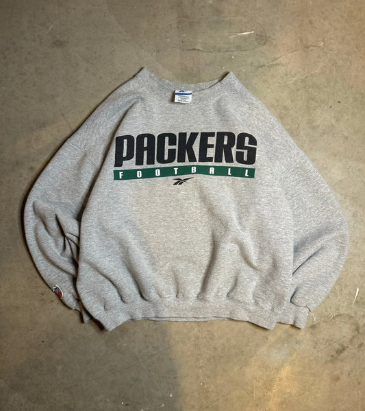 M - Vintage Green Bay Packers Rebook Crewneck