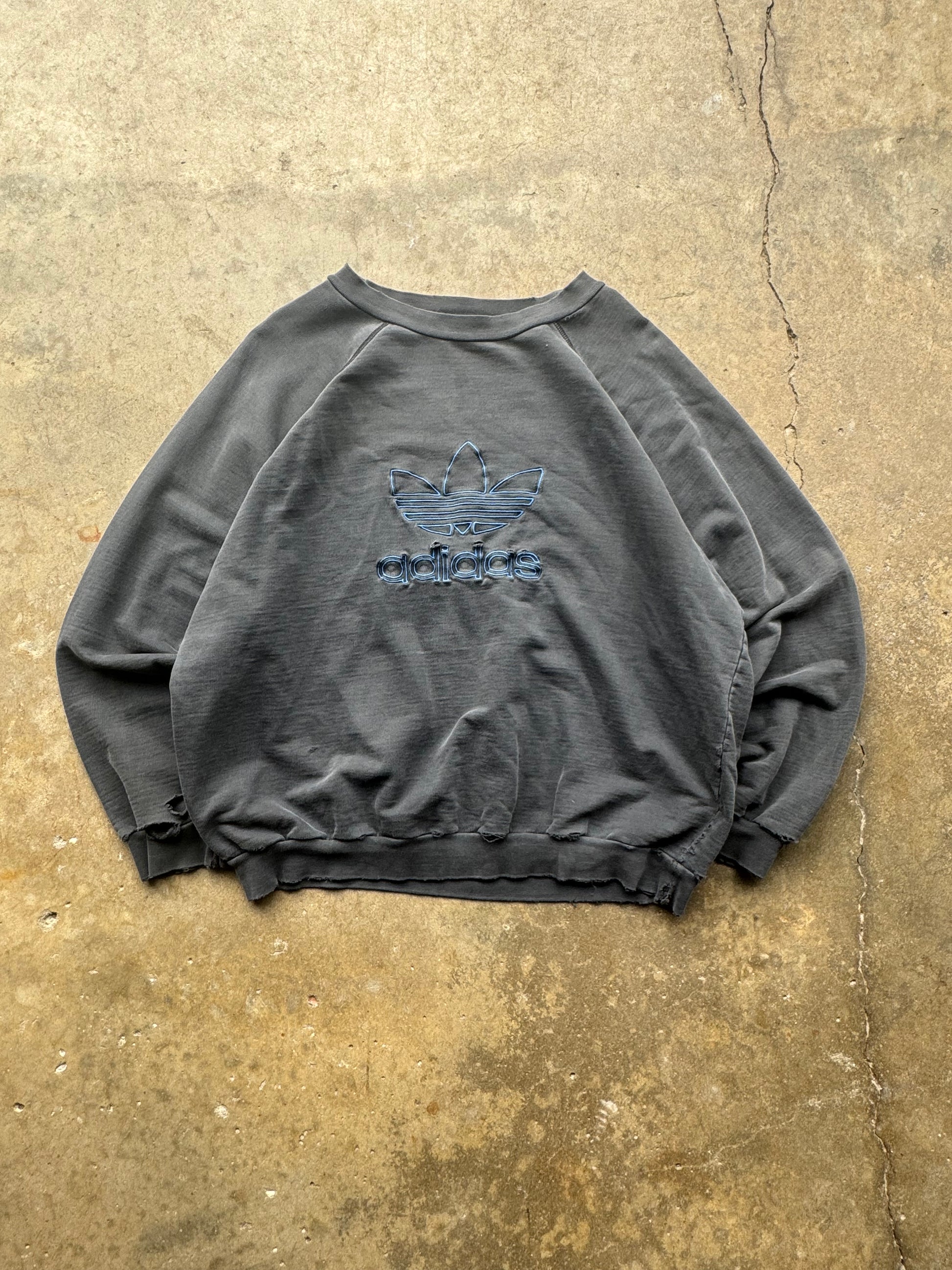 (L) 90s Adidas Logo Crewneck