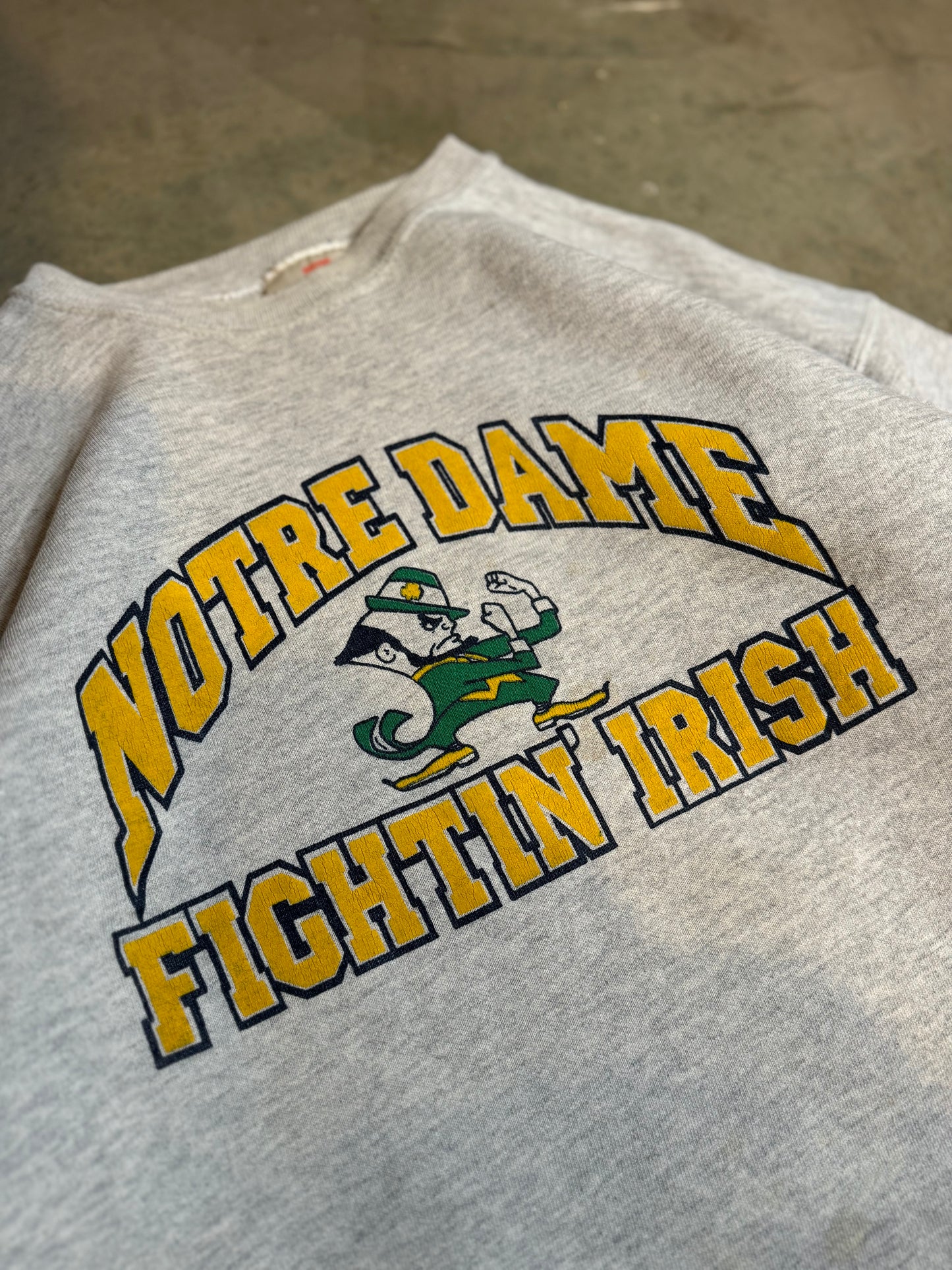 L - Vintage Notre Dame Fighting Irish Crewneck