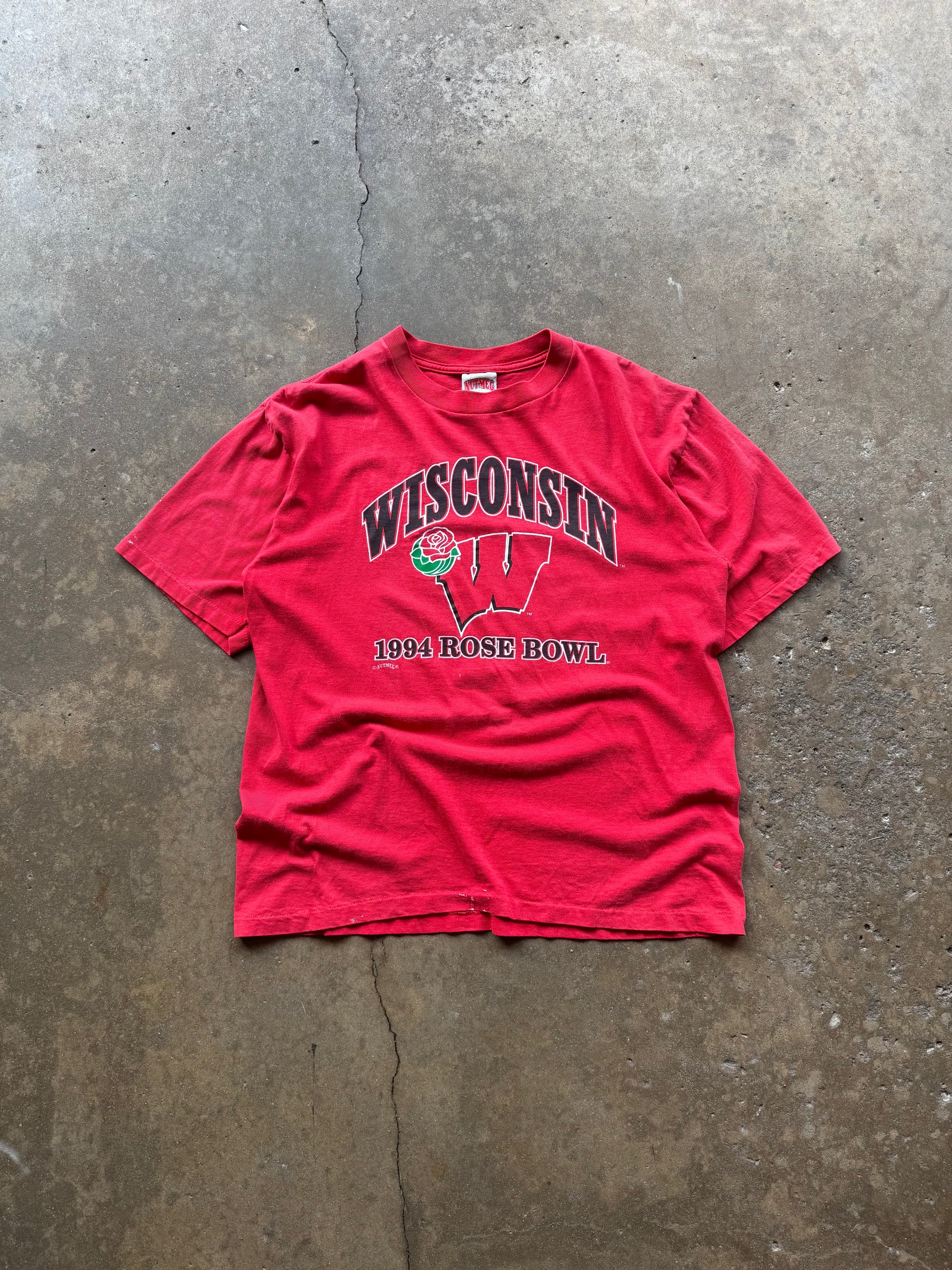 (M) 90s Wisconsin Badgers Rose Bowl tee