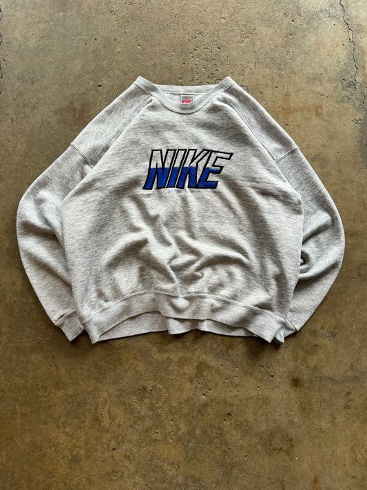 L - Vintage Nike Spell-out Crewneck