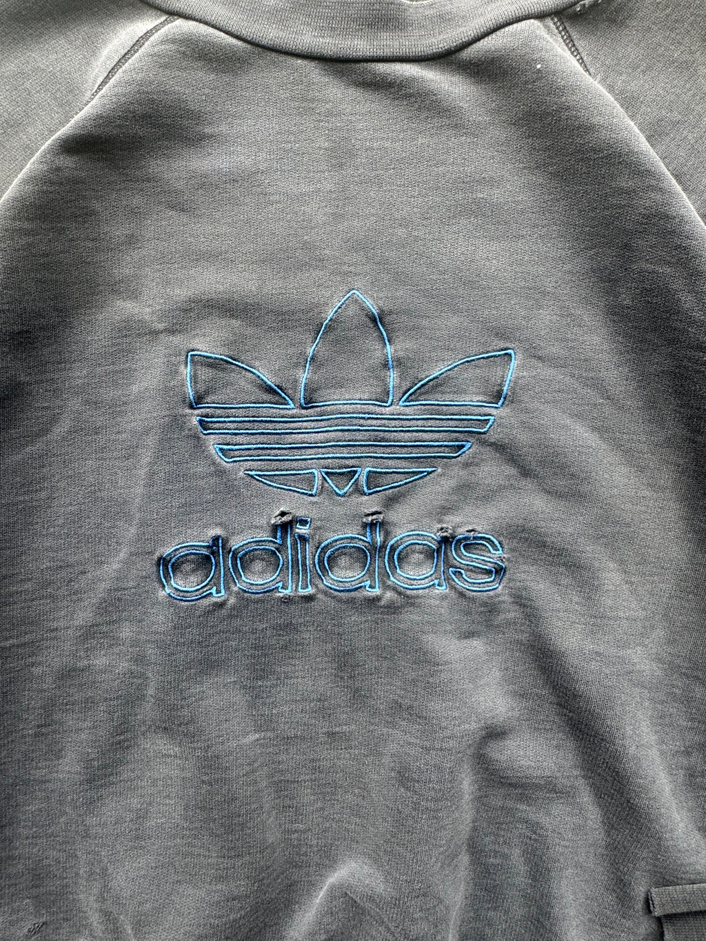 (L) 90s Adidas Logo Crewneck