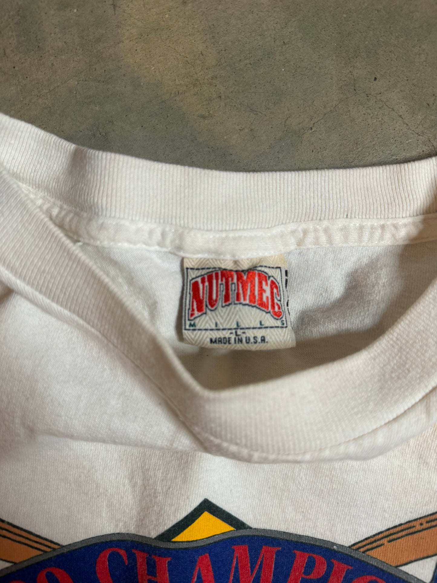 L - Vintage Nutmeg Oakland Athletic Tee