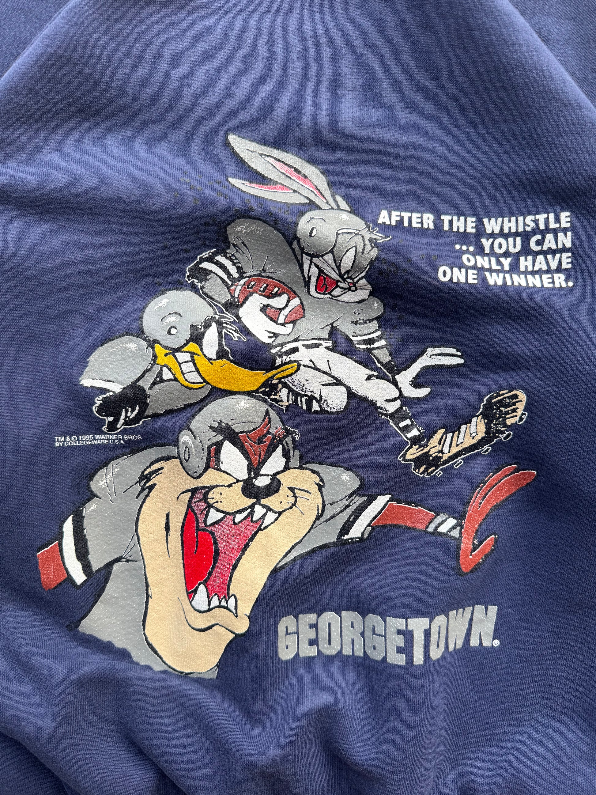 (L) 90s Georgetown University Loony Tunes Crewneck