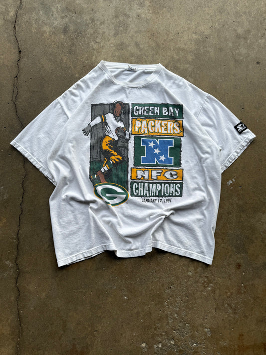 XL - Vintage Green Bay Packers NFC Champs Tee