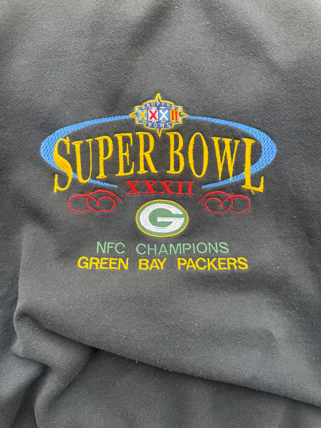 (XL) 90s Green Bay Packers Super Bowl Crewneck
